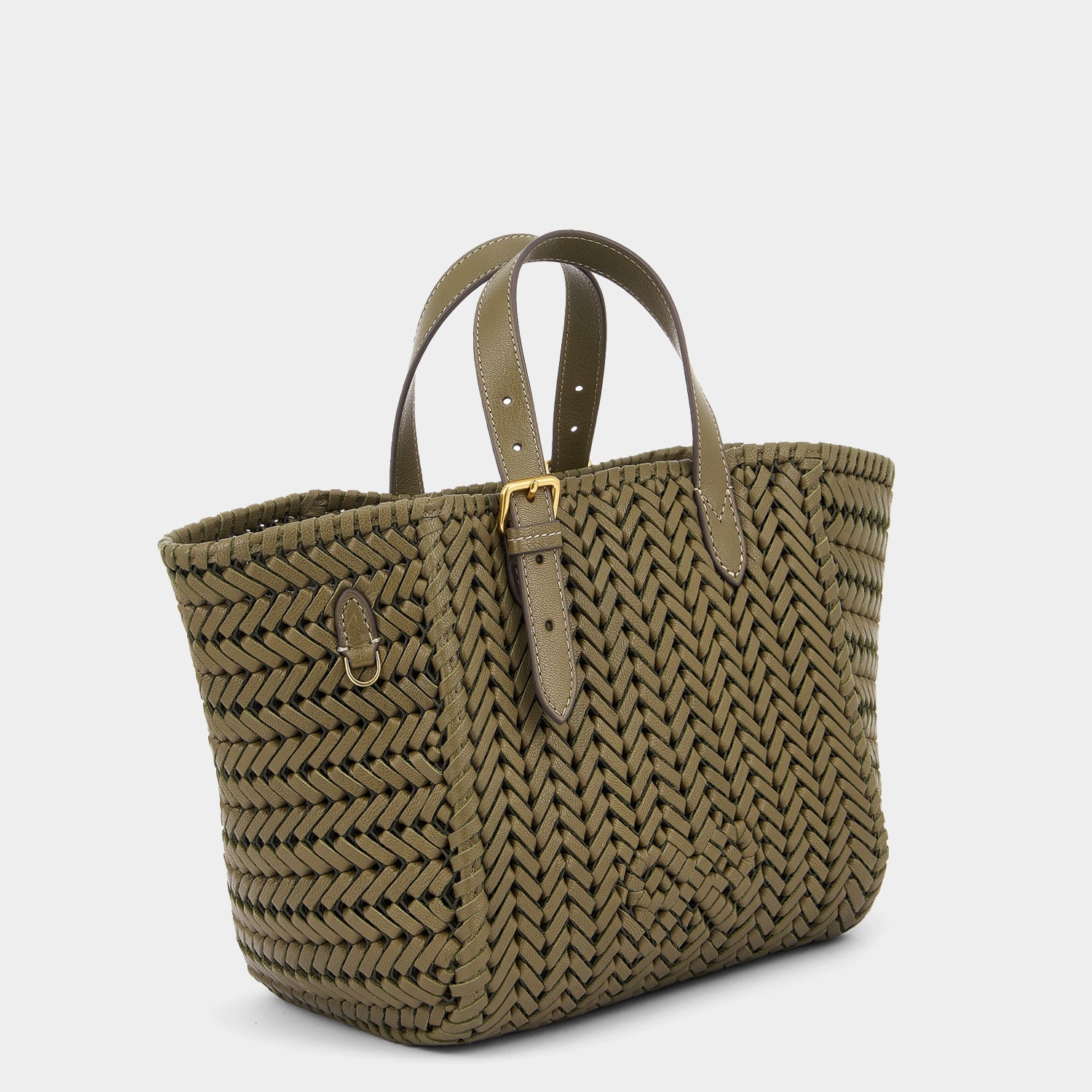 Neeson Small Square Tote -

                  
                    Capra Leather in Fern -
                  

                  Anya Hindmarch US
