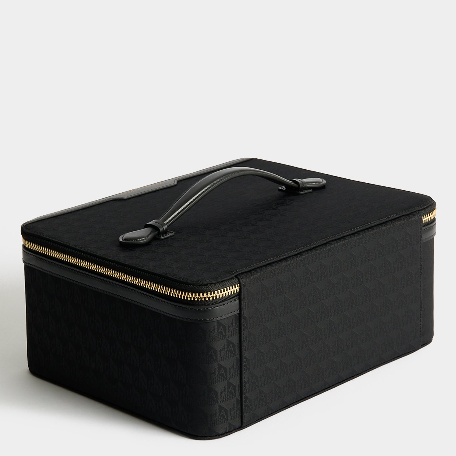 美品✨Anya Hindmarch レインボー　スマイリー ケース 黒 Logo Mirror Vanity Kit | Anya Hindmarch US