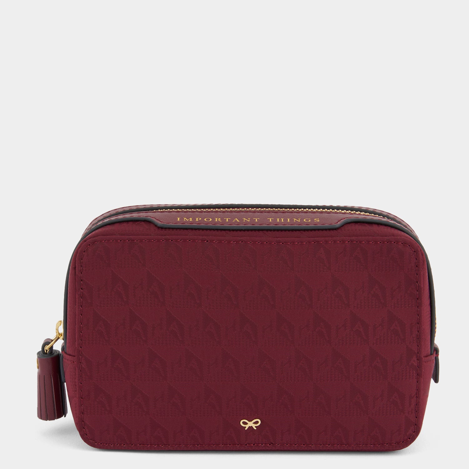 Logo Important Things Pouch -

          
            Jacquard Nylon in Medium Red -
          

          Anya Hindmarch US
