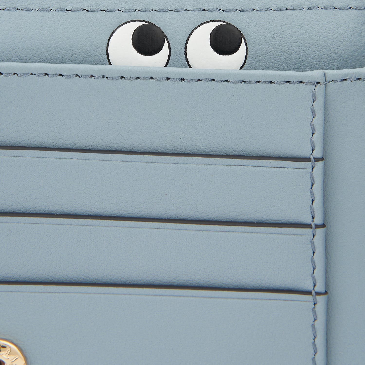 Peeping Eyes Small Double Zip Wallet -

                  
                    Capra Leather in Rosewood -
                  

                  Anya Hindmarch US
