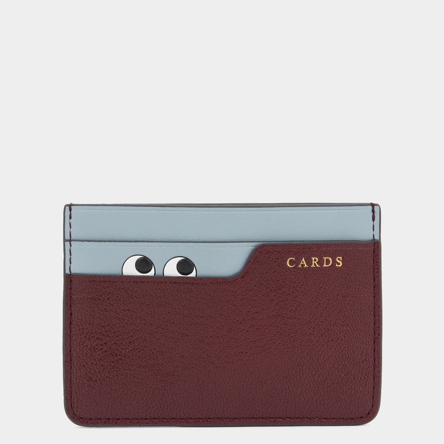 Peeping Eyes Card Case -

                  
                    Capra Leather in Rosewood -
                  

                  Anya Hindmarch US
