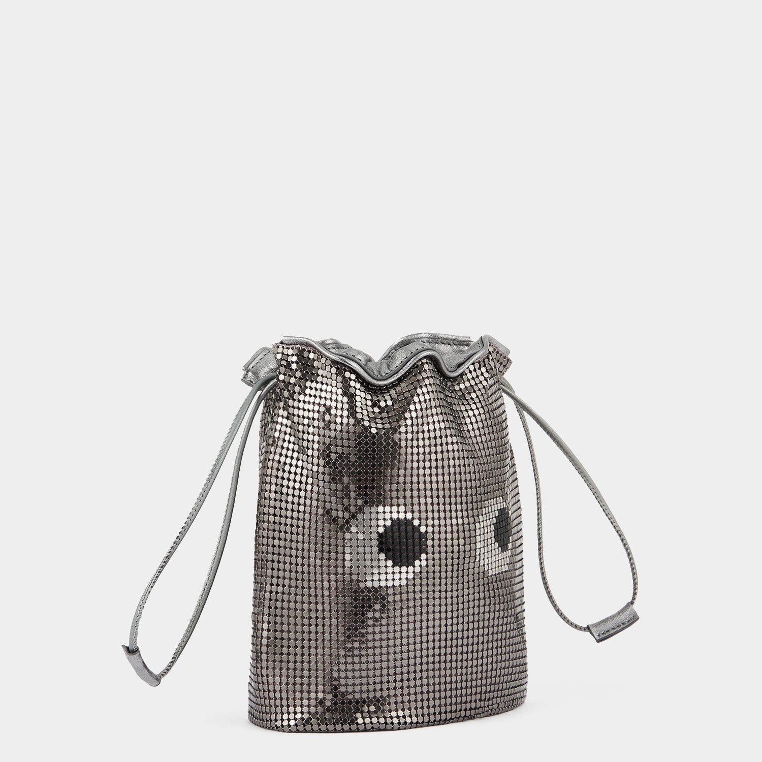 Eyes Mesh Drawstring Pouch -

                  
                    Metal Mesh in Anthracite -
                  

                  Anya Hindmarch US
