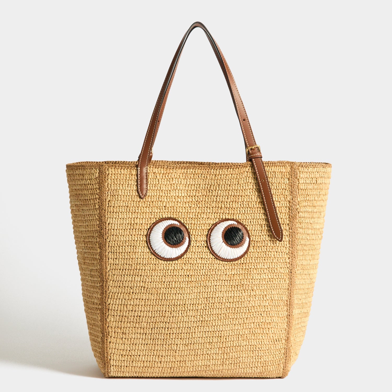 N/S Raffia Eyes Small Tote -

          
            Natural Raffia in Natural -
          

          Anya Hindmarch US
