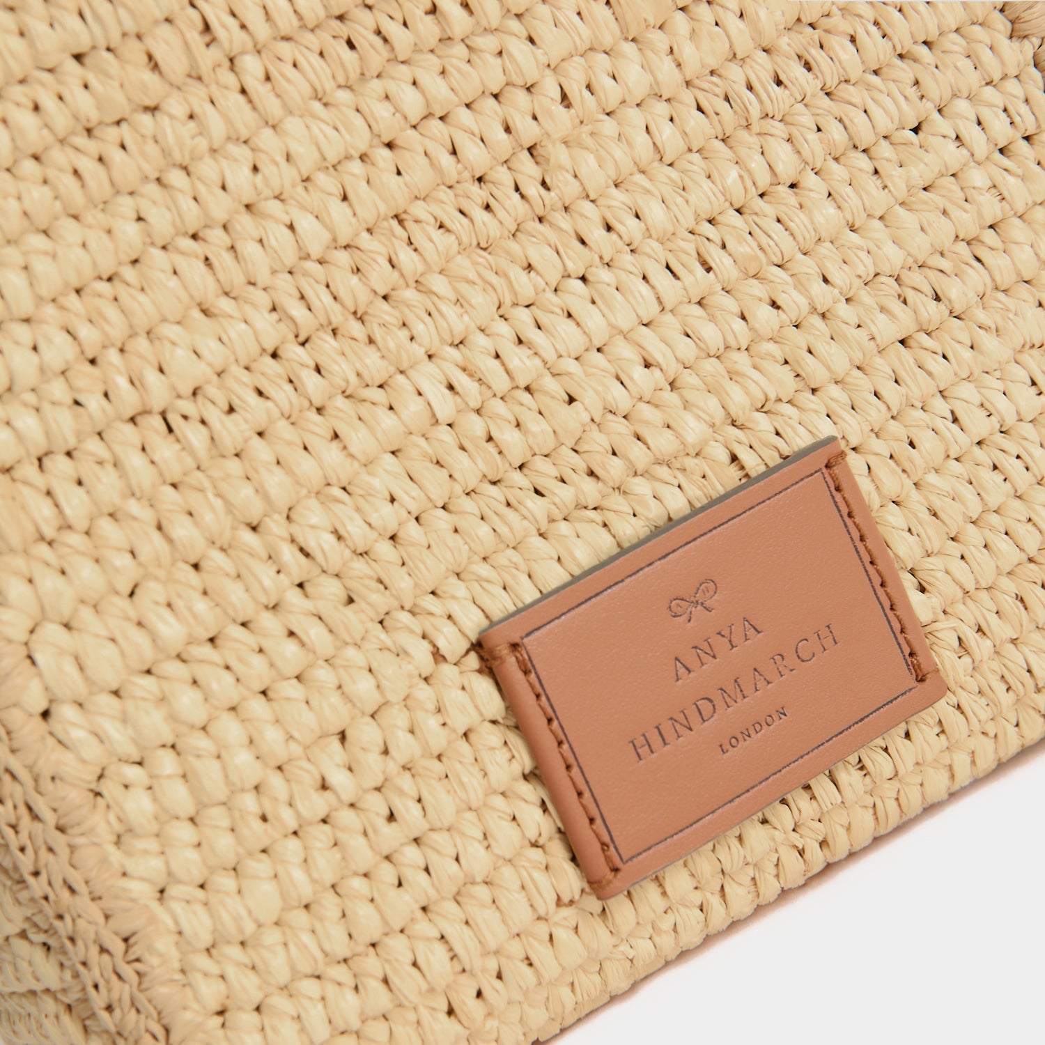 Mini Raffia Cross-body Tote Bag with Eyes | Anya Hindmarch US