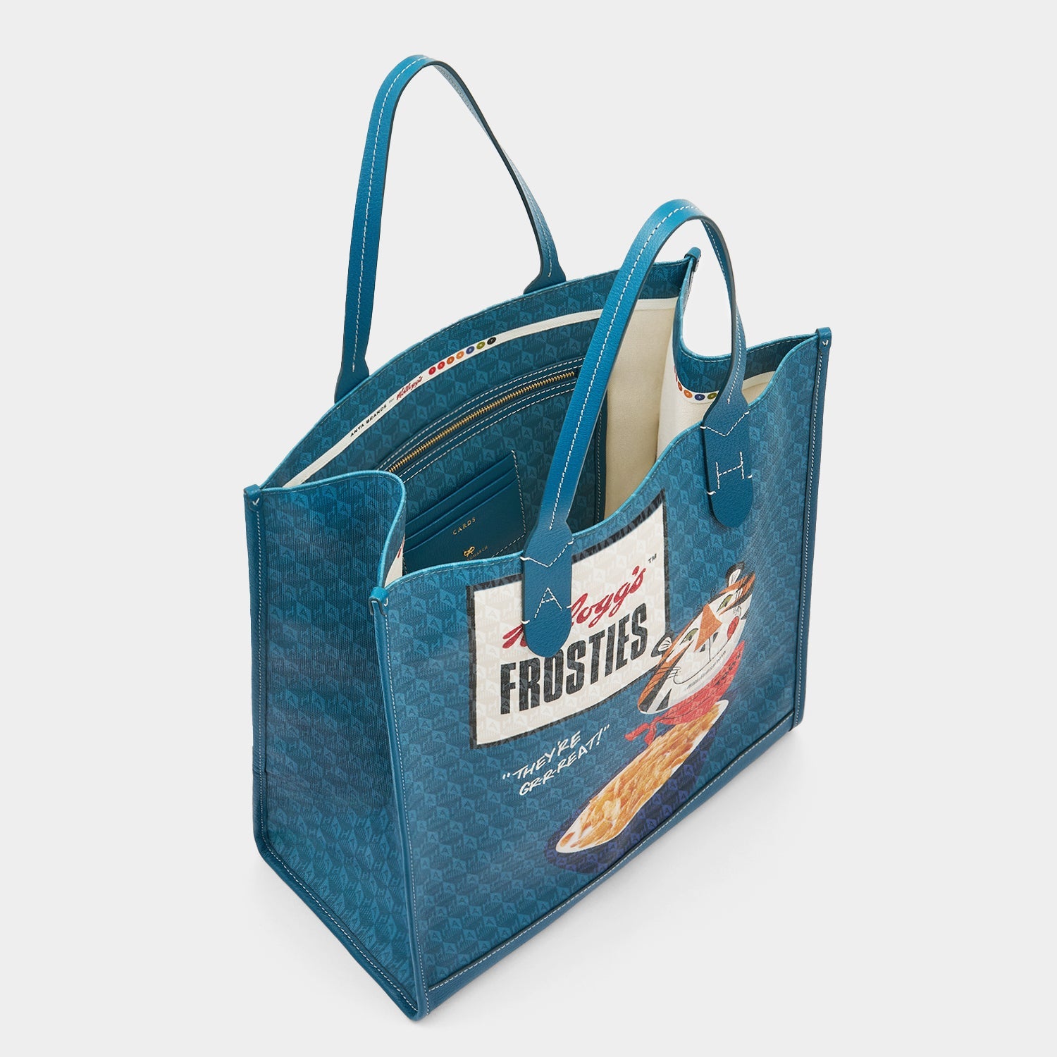 Anya Brands Frosties Tote -

                  
                    Recycled Canvas in Light Petrol -
                  

                  Anya Hindmarch US
