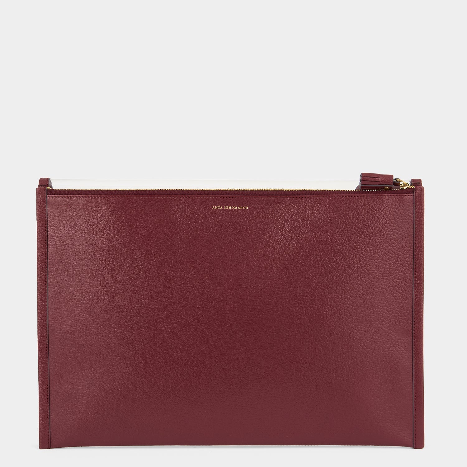 Documents Envelope -

                  
                    Capra Leather in Medium Red/Clear -
                  

                  Anya Hindmarch US
