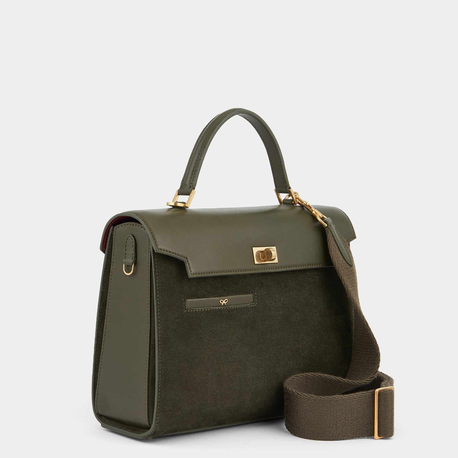 Mortimer -

                  
                    Leather in Khaki -
                  

                  Anya Hindmarch US
