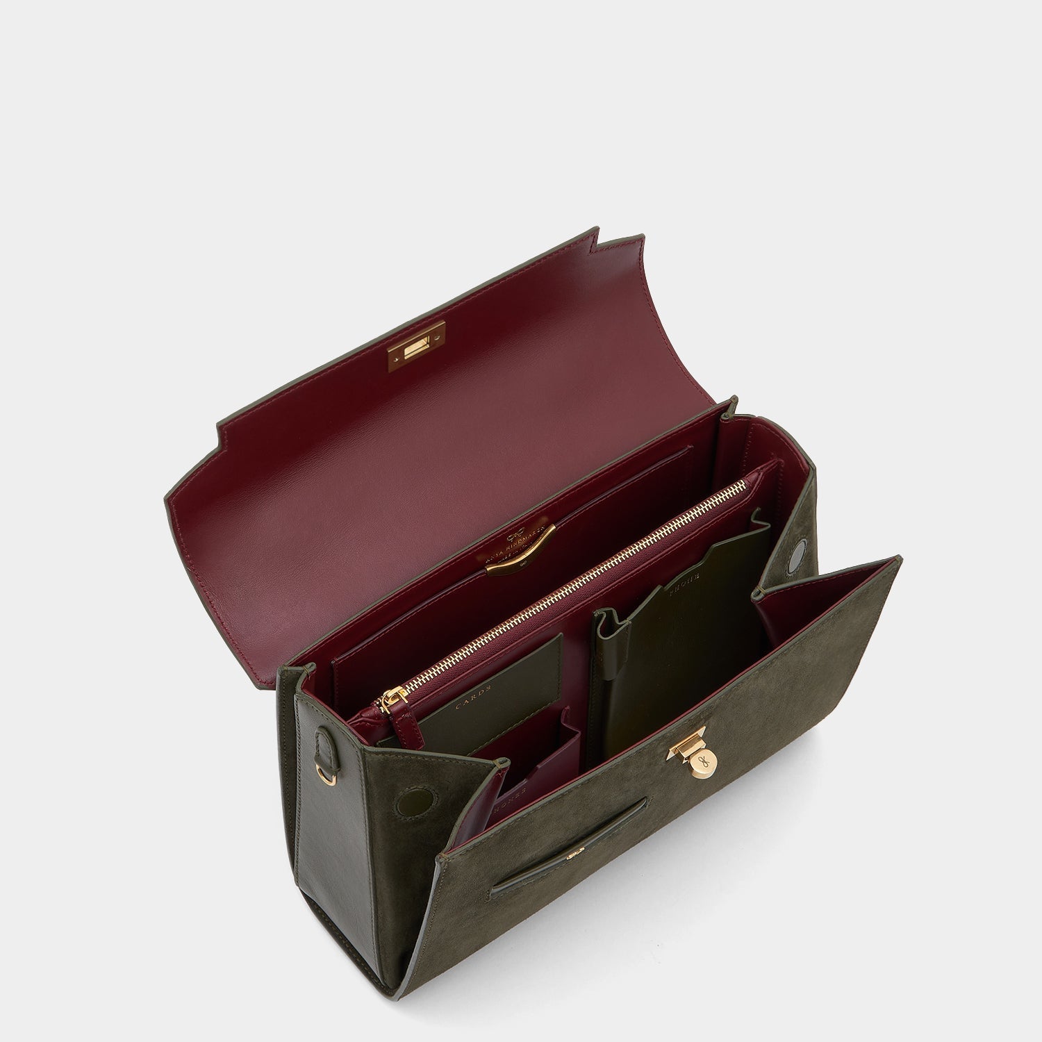 Mortimer -

                  
                    Leather in Khaki -
                  

                  Anya Hindmarch US
