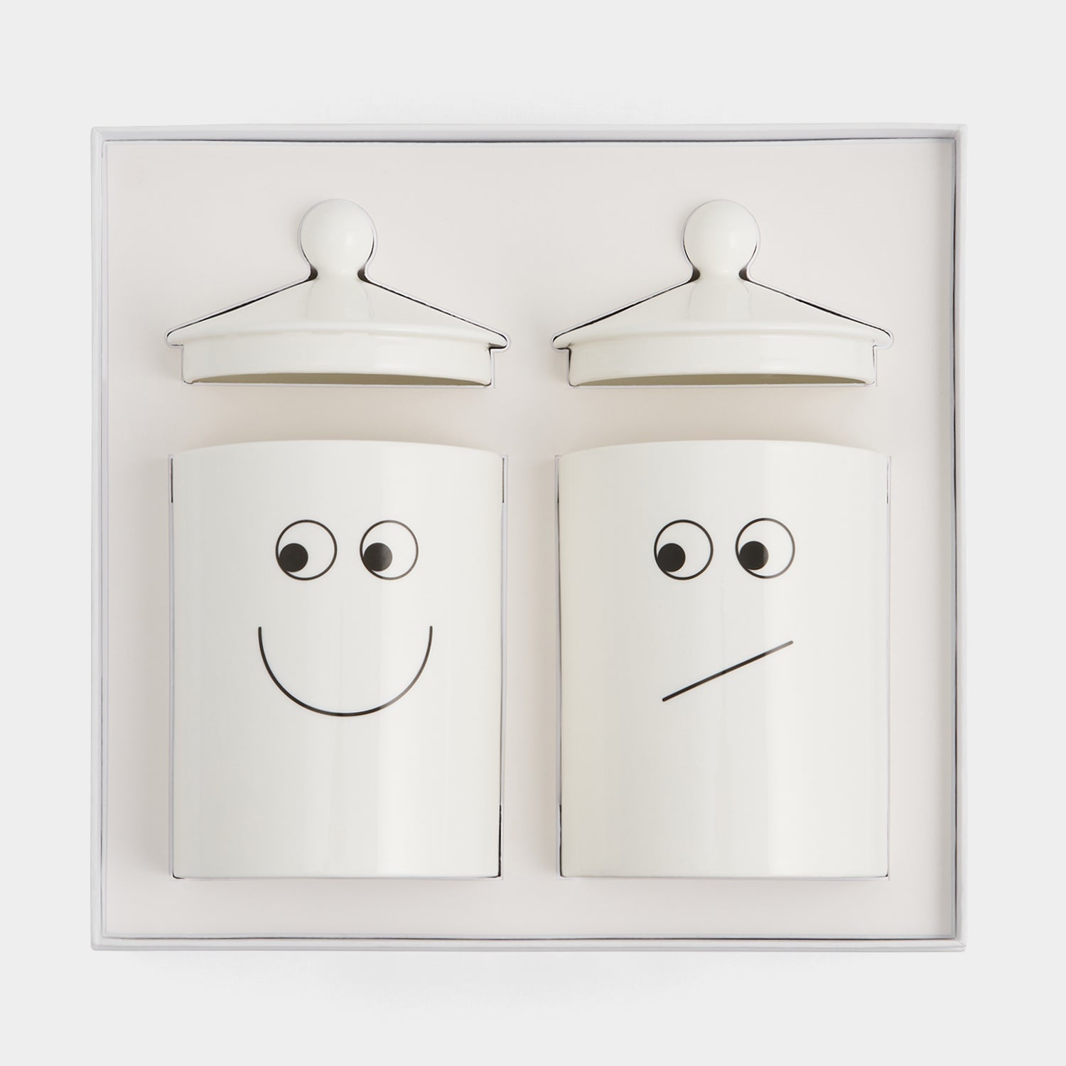 Kitchen Canisters Set -

          
            Bone China in White -
          

          Anya Hindmarch US
