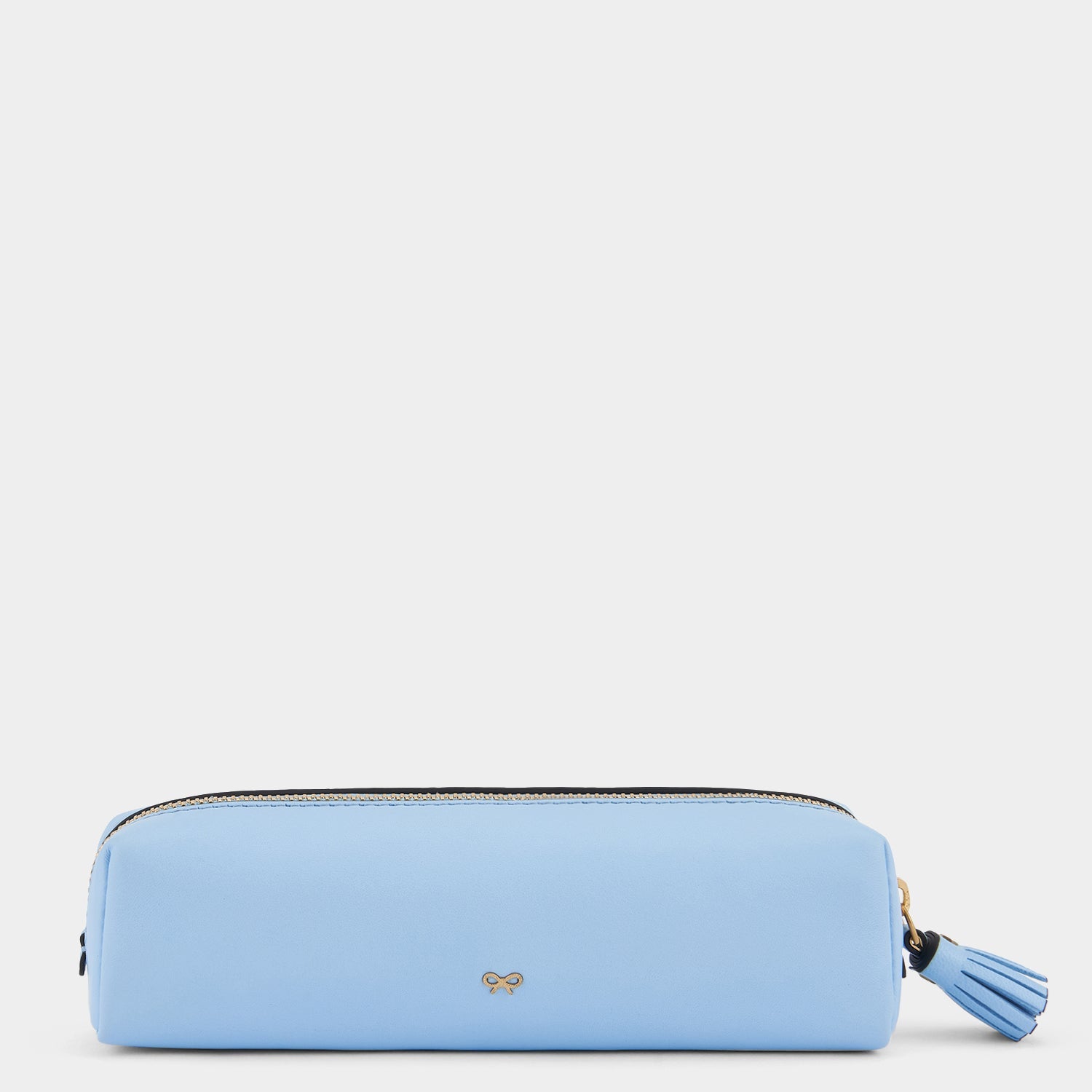 Kawaii Happy Pencil Case Nappa Leather in Cornflower Blue