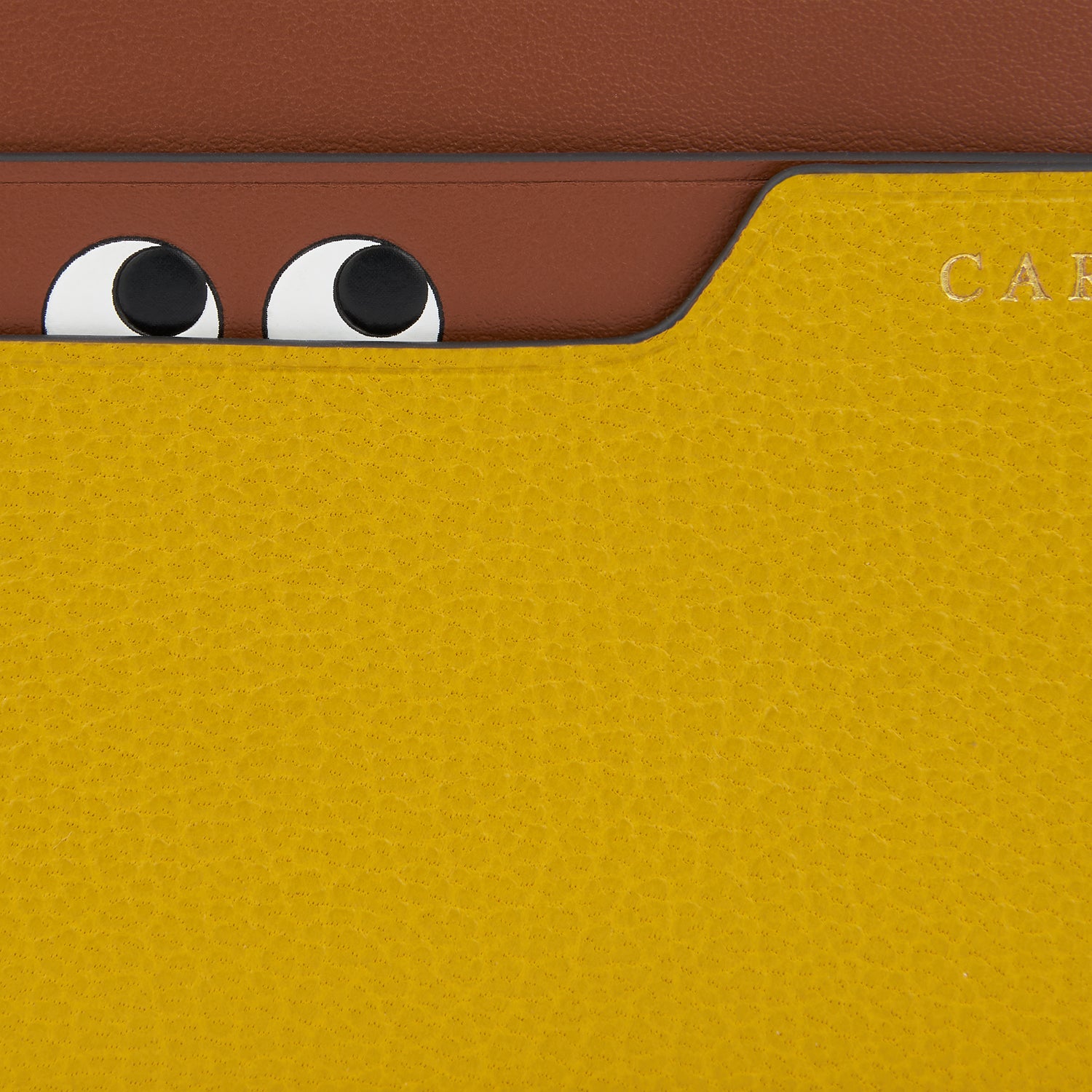 Peeping Eyes Card Case -

                  
                    Capra Leather in Mustard -
                  

                  Anya Hindmarch US
