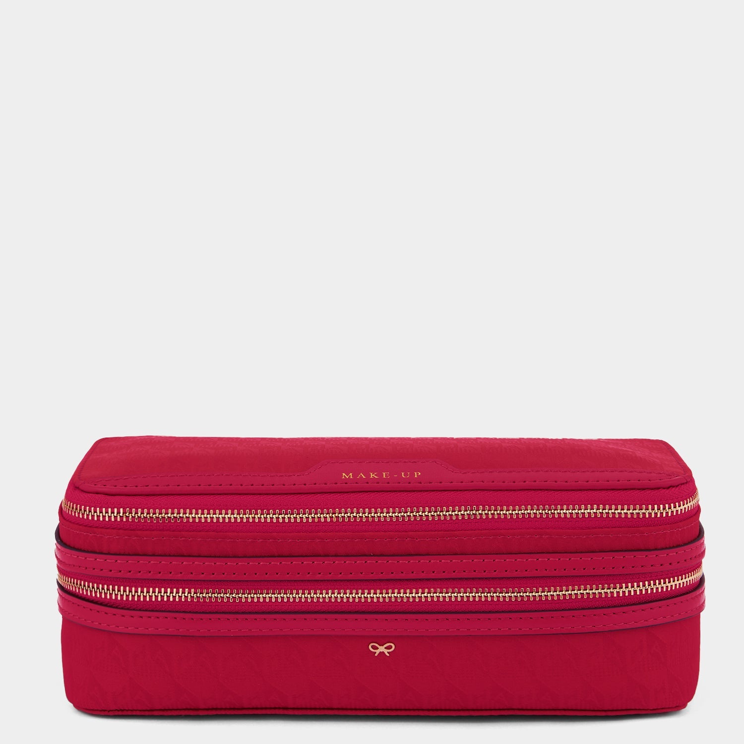 Logo Make-Up Pouch -

          
            Jacquard Nylon Up in Magenta -
          

          Anya Hindmarch US
