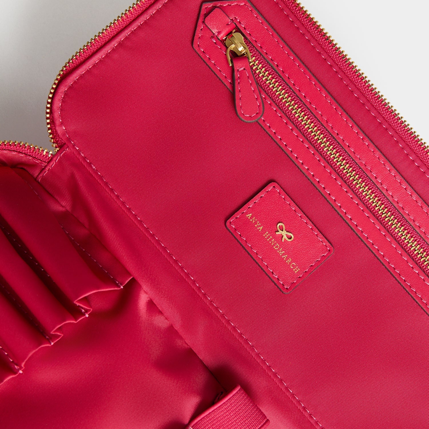 anya hindmarch travel makeup bag Anya Hindmarch | Logo Make-Up Pouch