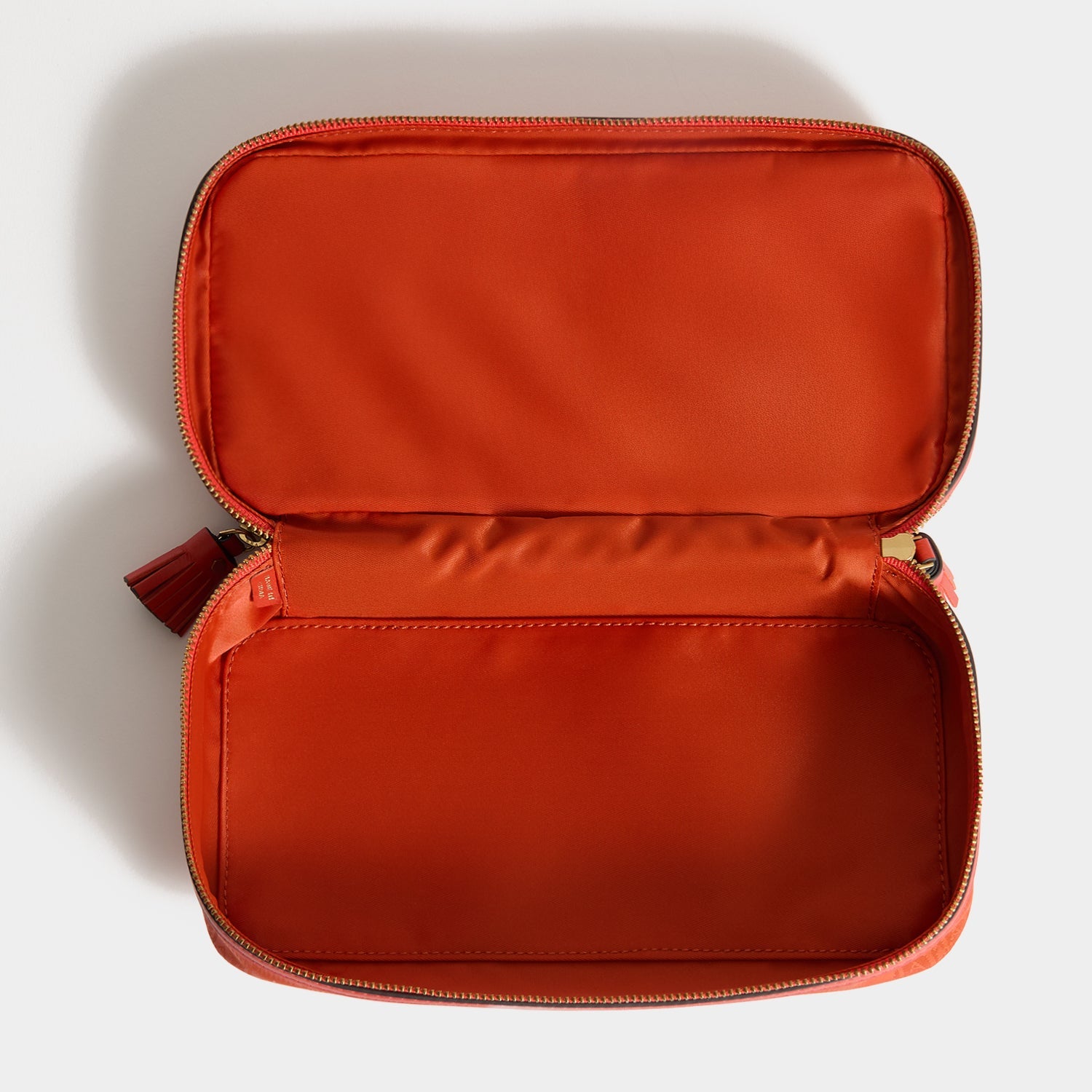 Logo Make-Up Pouch -

          
            Jacquard Nylon in Burnt Sienna -
          

          Anya Hindmarch US
