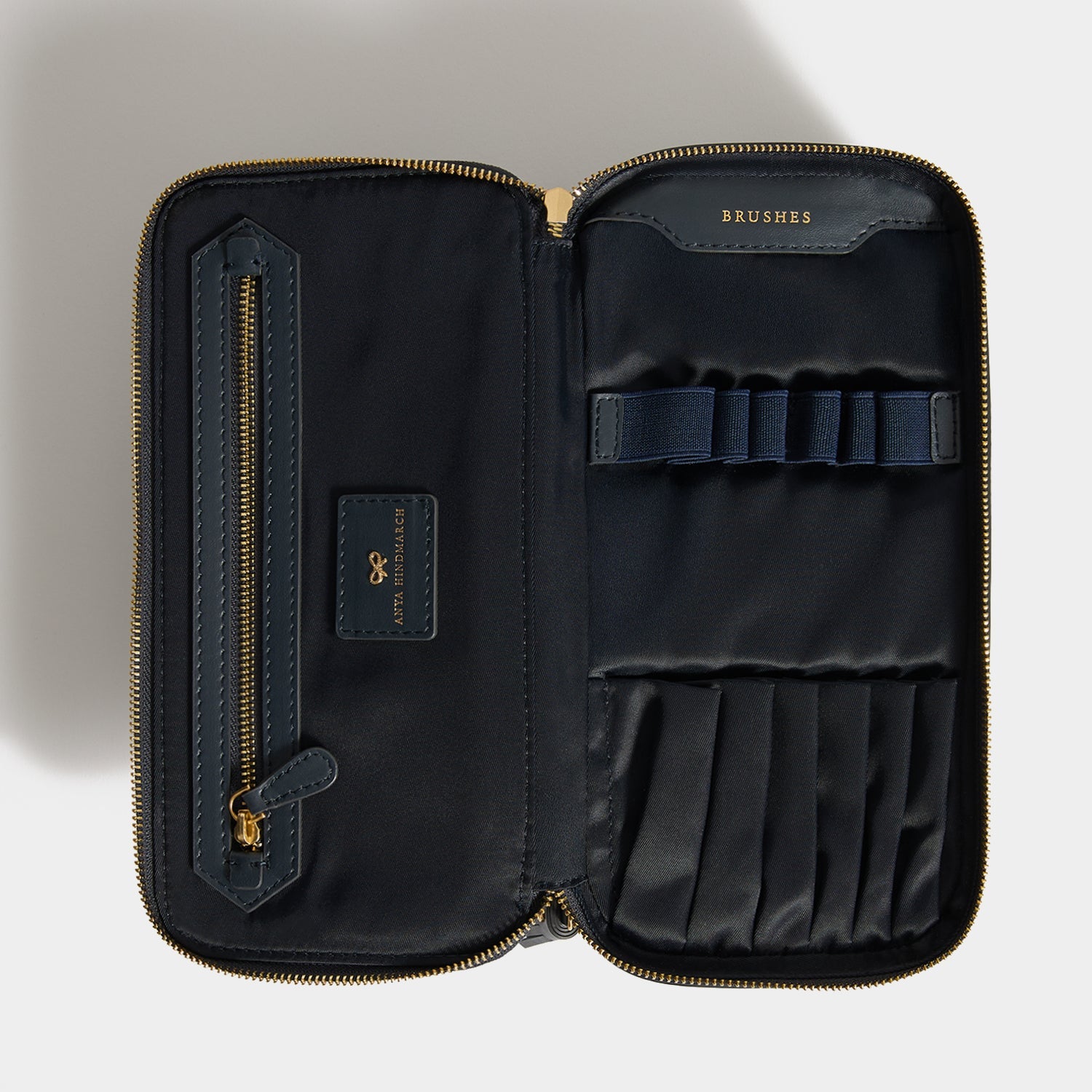 Logo Make-Up Pouch -

          
            Nylon Jacquard in New Marine -
          

          Anya Hindmarch US
