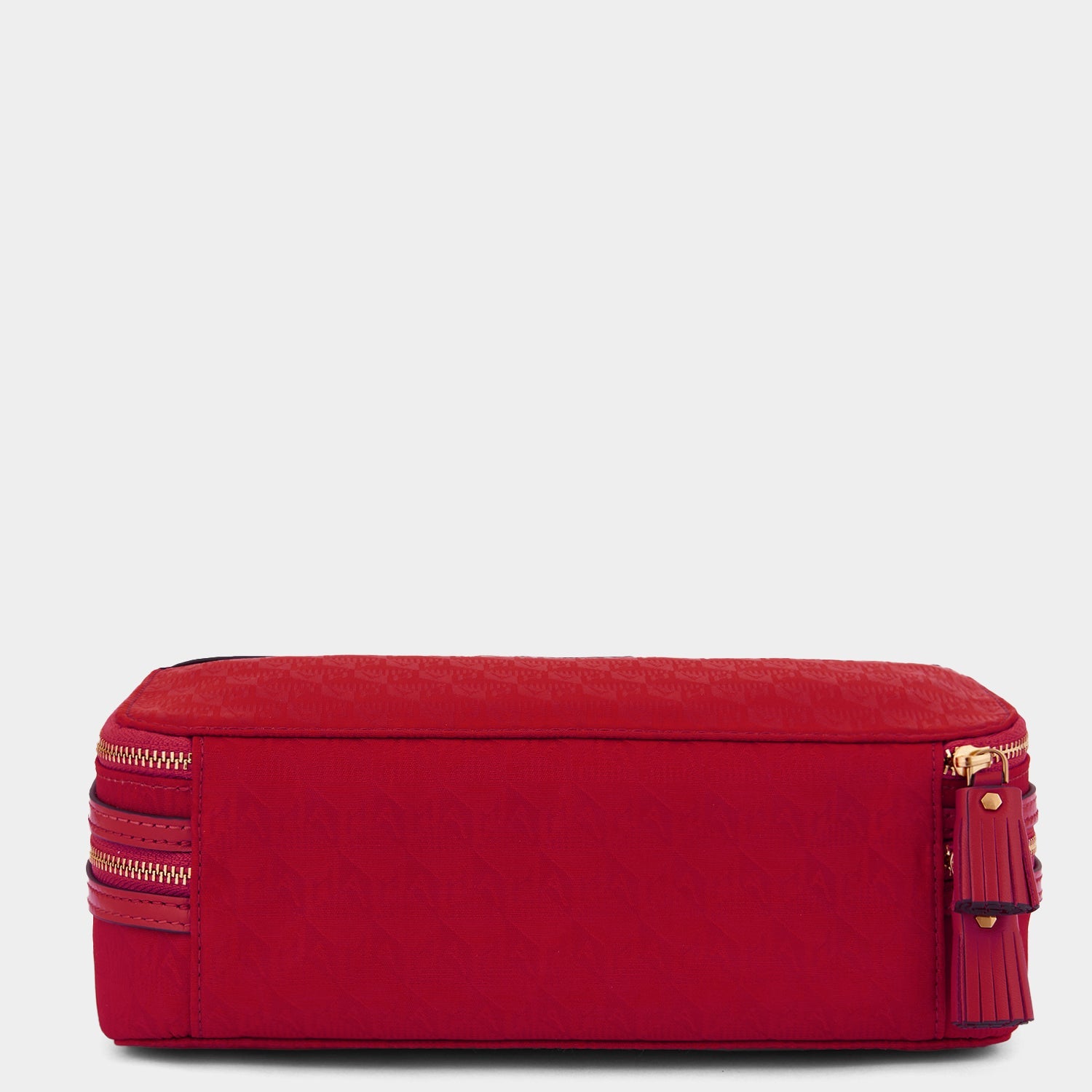 Logo Make-Up Pouch -

          
            Jacquard Nylon Up in Red -
          

          Anya Hindmarch US
