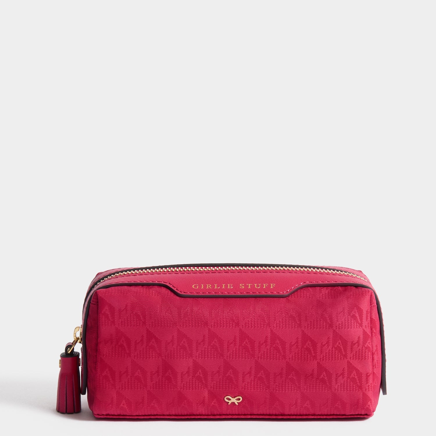 Logo Girlie Stuff Pouch -

          
            Recycled Nylon in Magenta -
          

          Anya Hindmarch US
