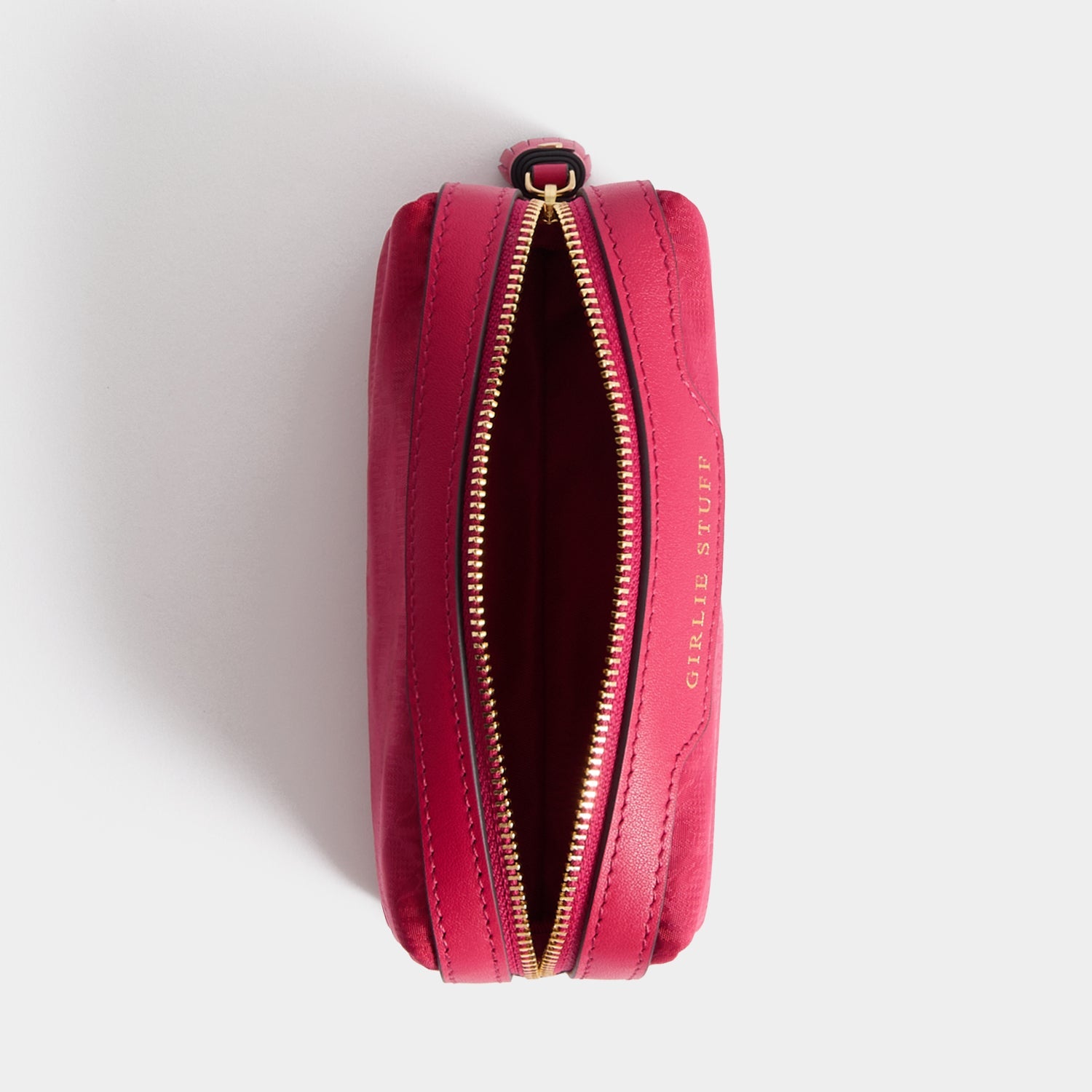 Logo Girlie Stuff Pouch -

          
            Recycled Nylon in Magenta -
          

          Anya Hindmarch US
