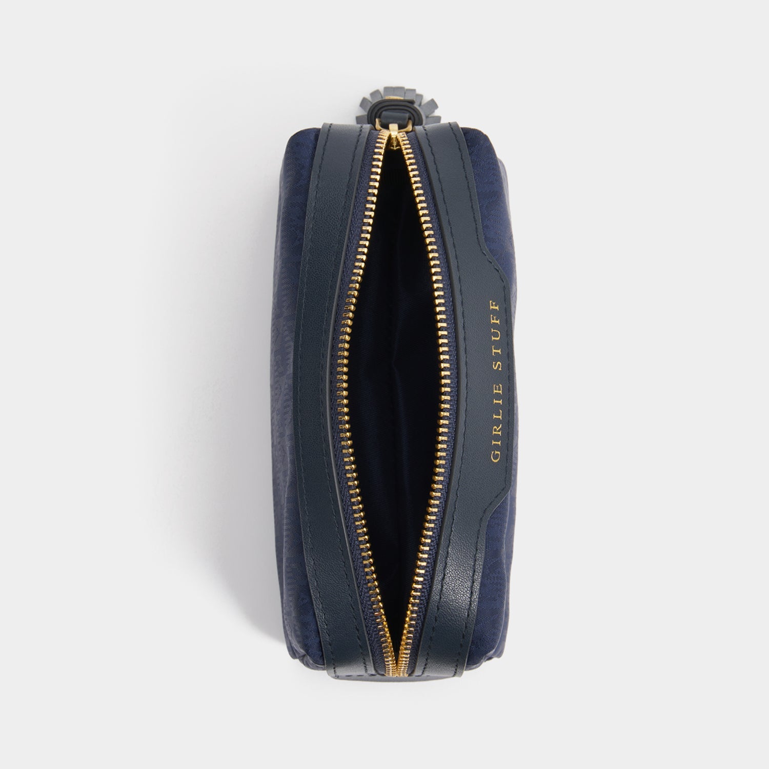 Logo Girlie Stuff Pouch -

          
            Recycled Nylon in New Marine -
          

          Anya Hindmarch US
