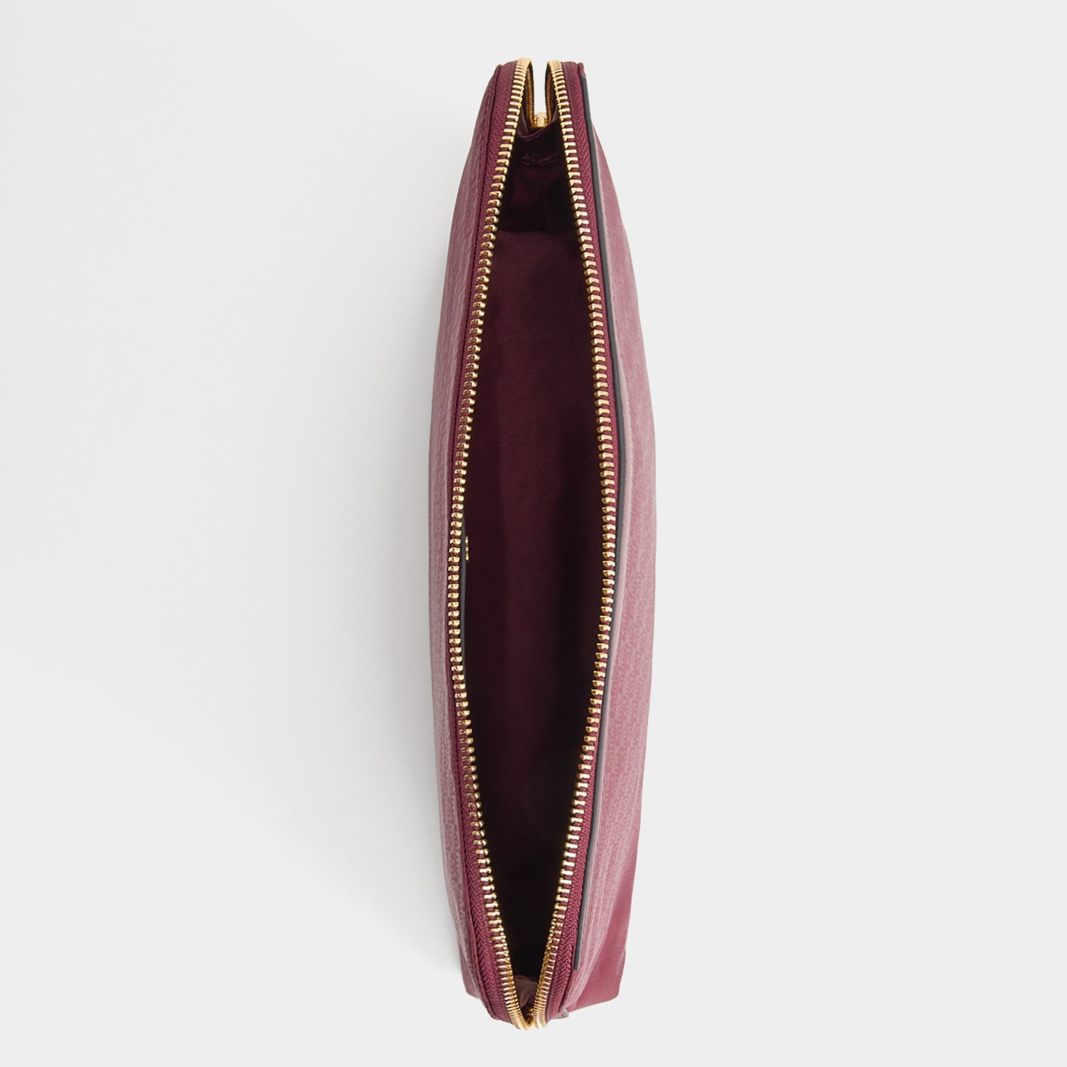 Logo Lotions and Potions Pouch -

          
            Jacquard Nylon in Medium Red -
          

          Anya Hindmarch US
