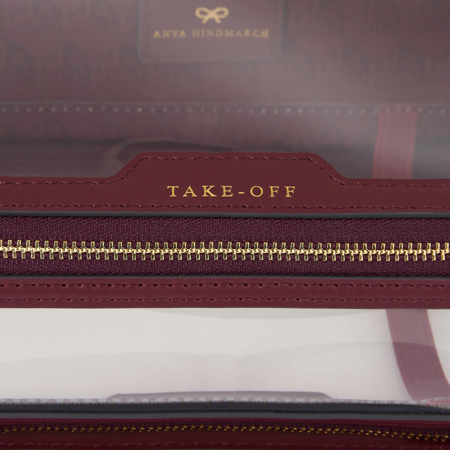 Logo In-Flight Case -

          
            Leather in Medium Red/TPU in Clear -
          

          Anya Hindmarch US
