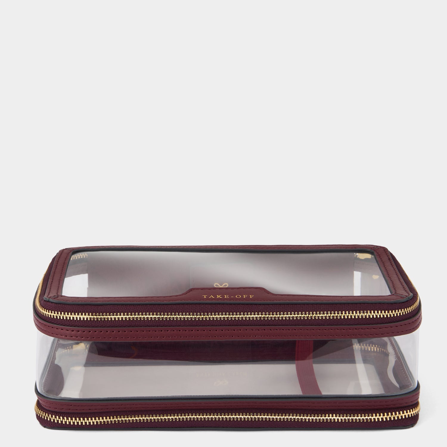 Logo In-Flight Case -

          
            Leather in Medium Red/TPU in Clear -
          

          Anya Hindmarch US
