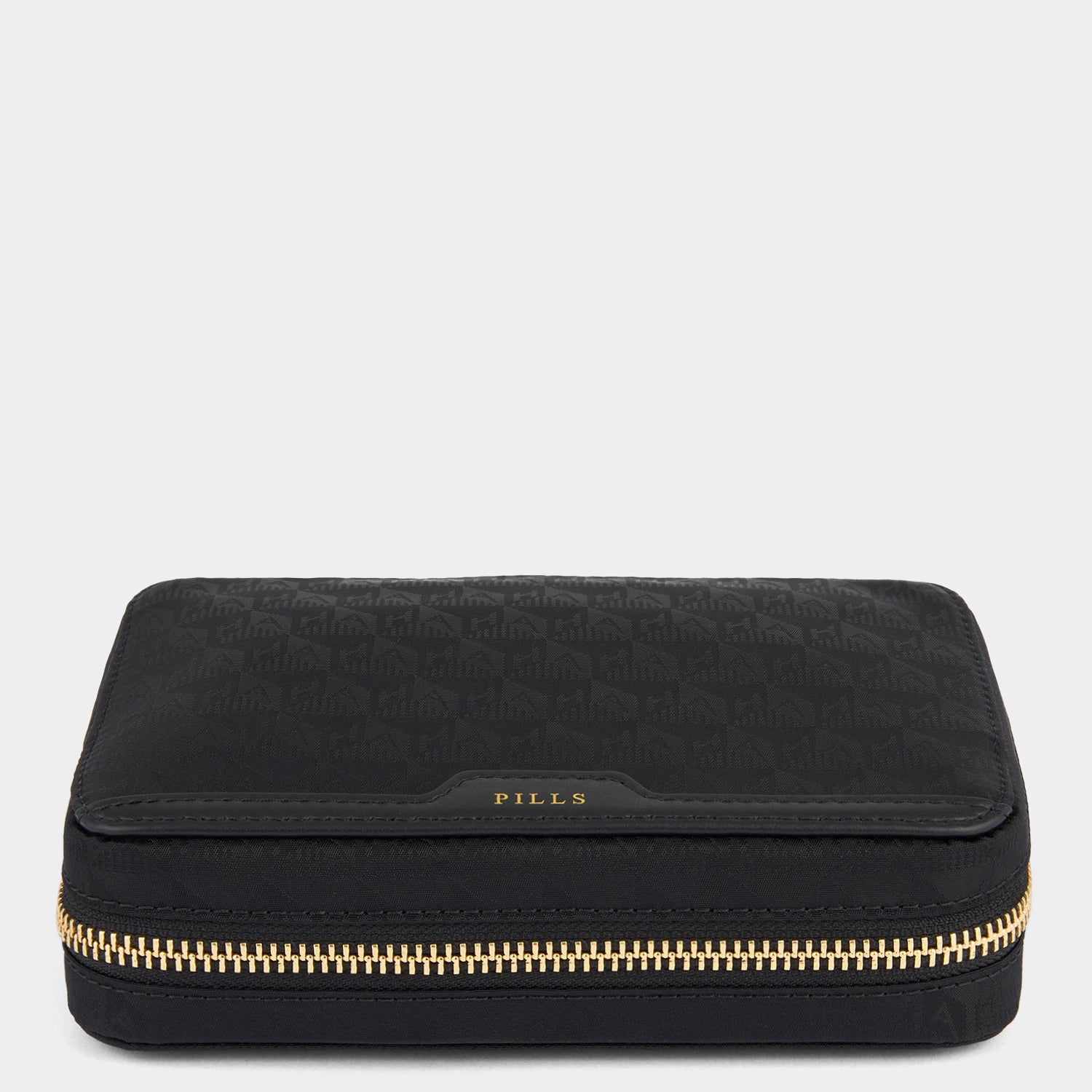 Logo Pills Box -

          
            Jacquard Nylon in Black -
          

          Anya Hindmarch US
