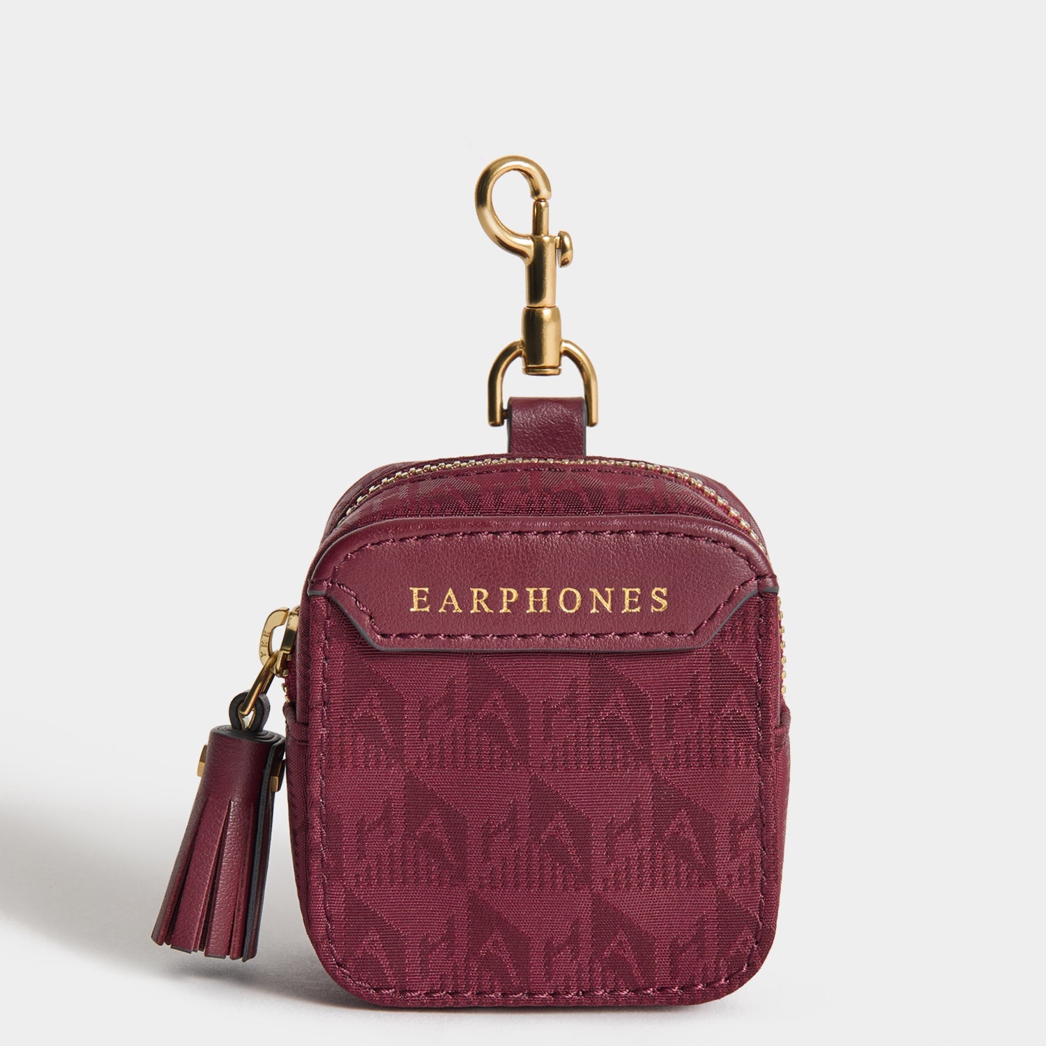 Logo Ear Phones Travel Pouch -

          
            Jacquard Nylon in Medium Red -
          

          Anya Hindmarch US
