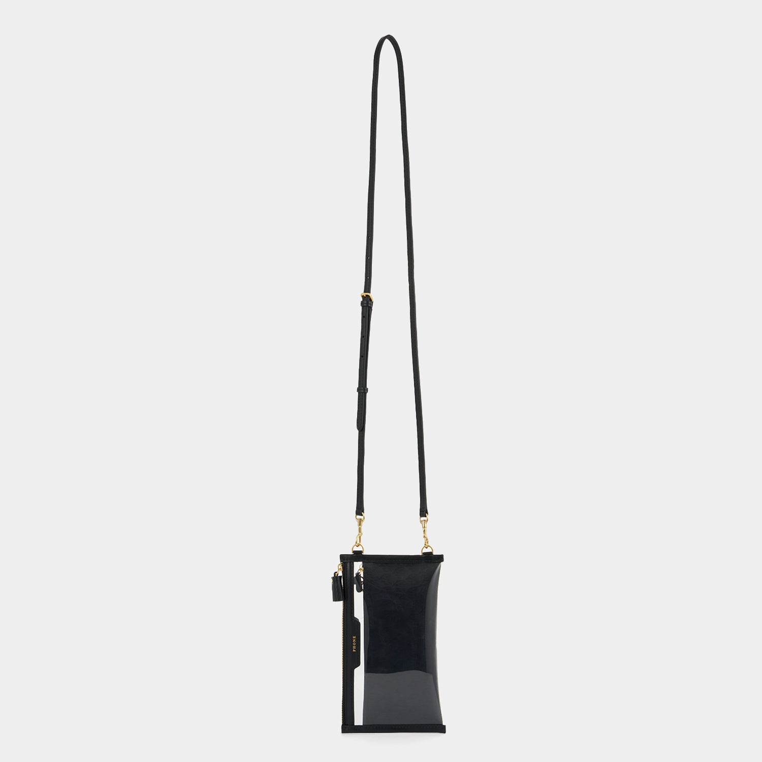 Everything XL Pouch -

          
            Leather in Black/TPU in Clear -
          

          Anya Hindmarch US
