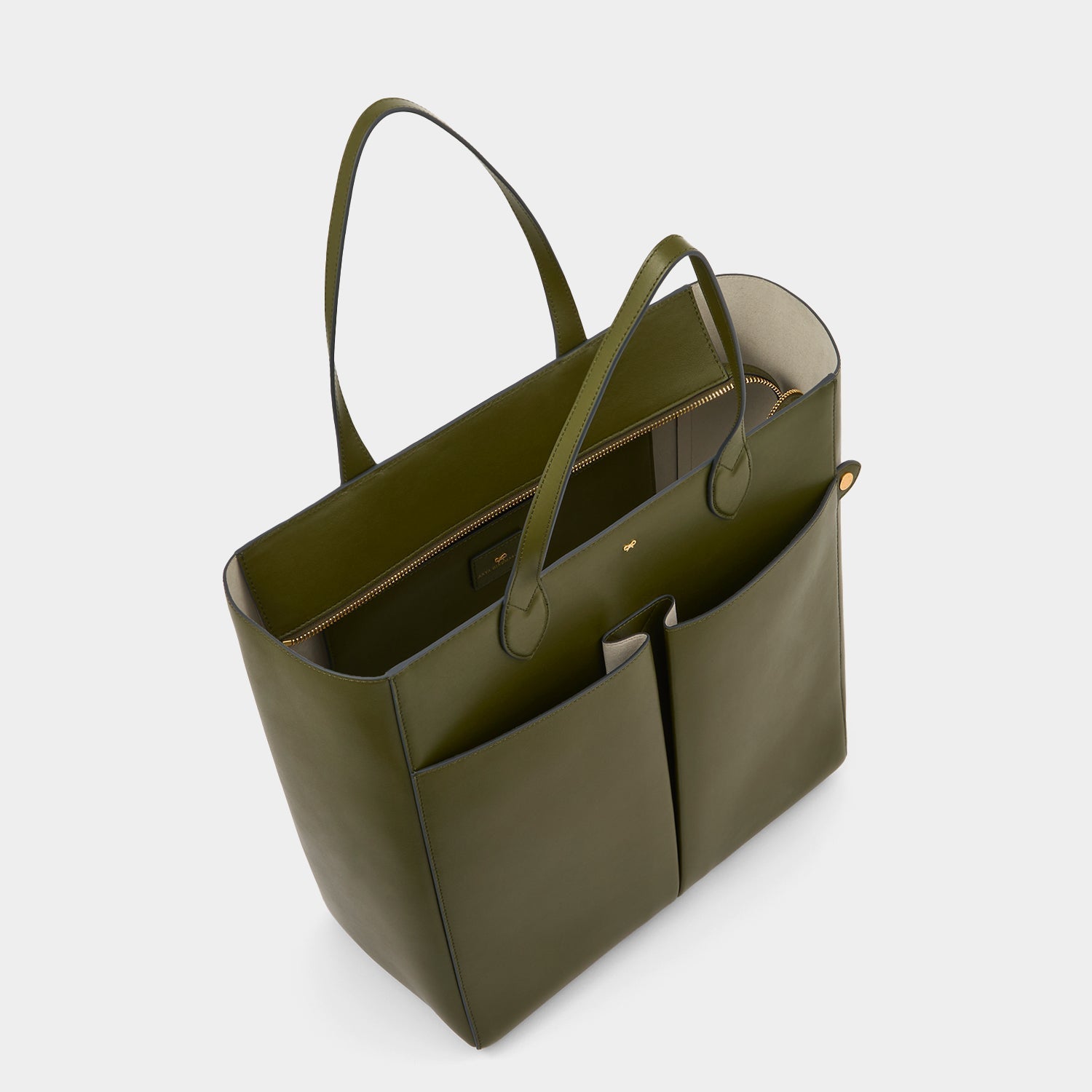 Nevis Tote -

          
            Smooth Leather in Olive -
          

          Anya Hindmarch US
