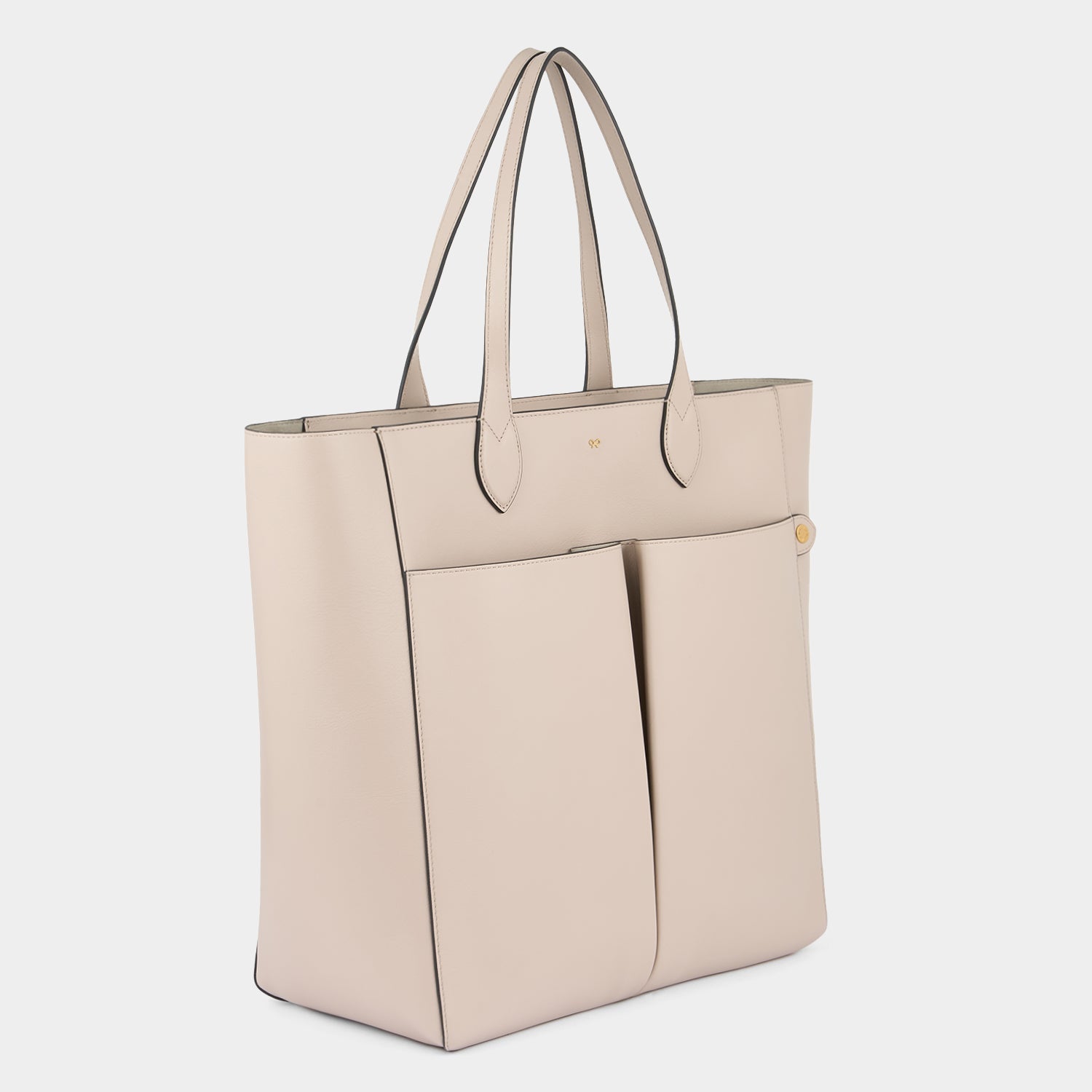 Nevis Tote -

          
            Smooth Leather in Grey White -
          

          Anya Hindmarch US
