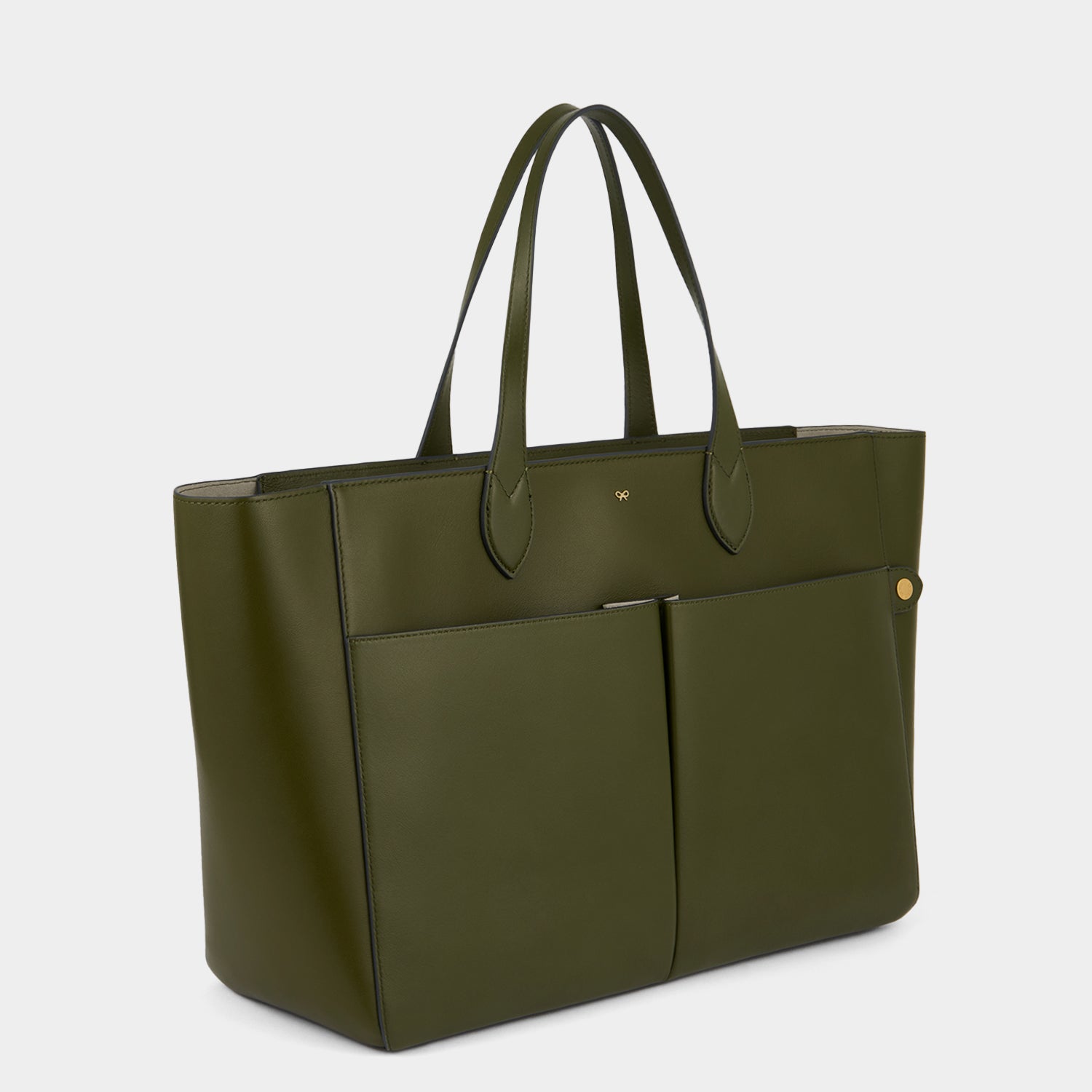 E/W Nevis Tote -

          
            Smooth Leather in Olive -
          

          Anya Hindmarch US
