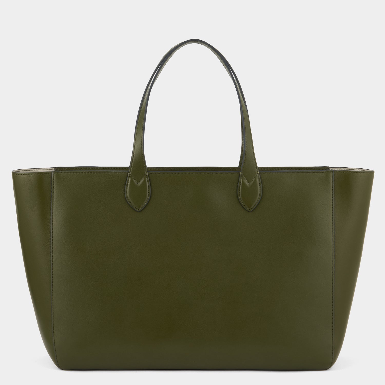 E/W Nevis Tote -

          
            Smooth Leather in Olive -
          

          Anya Hindmarch US
