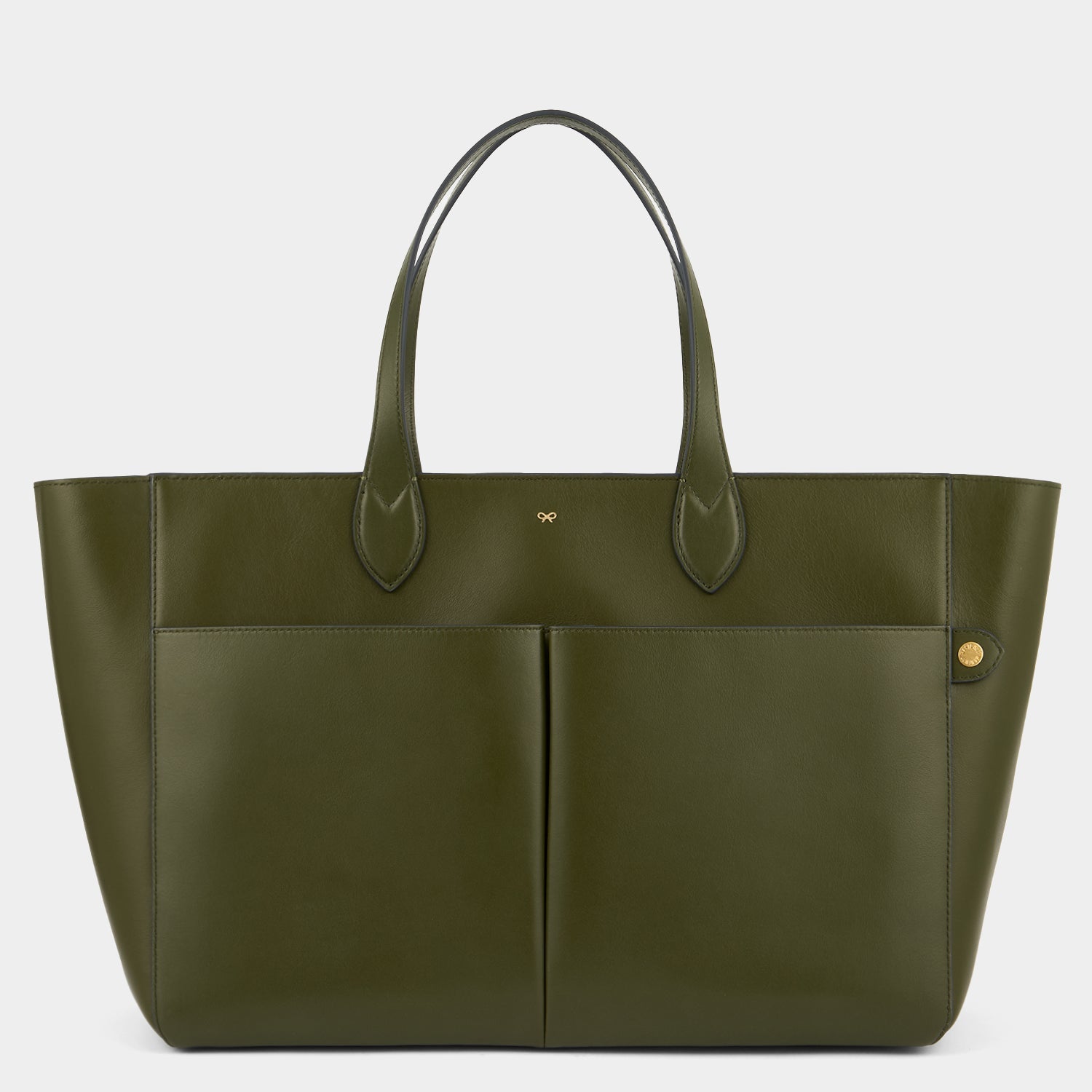 E/W Nevis Tote -

          
            Smooth Leather in Olive -
          

          Anya Hindmarch US
