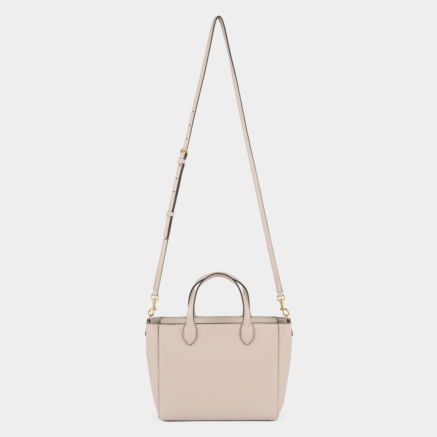 Nevis XS Tote -

          
            Smooth Leather in Grey White -
          

          Anya Hindmarch US
