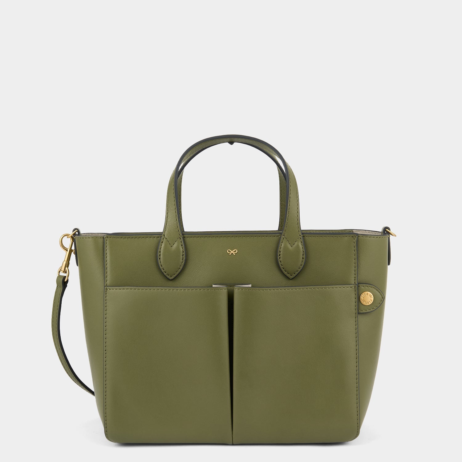 Nevis XS Tote -

          
            Smooth Leather in Light Olive -
          

          Anya Hindmarch US
