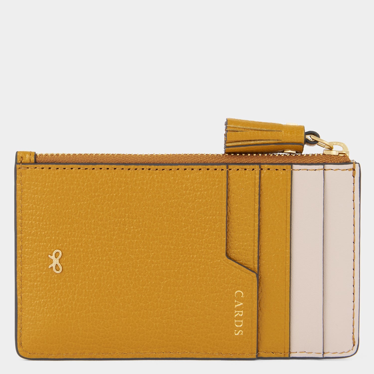 Zipped Card Case -

          
            Capra Leather in Tumeric -
          

          Anya Hindmarch US
