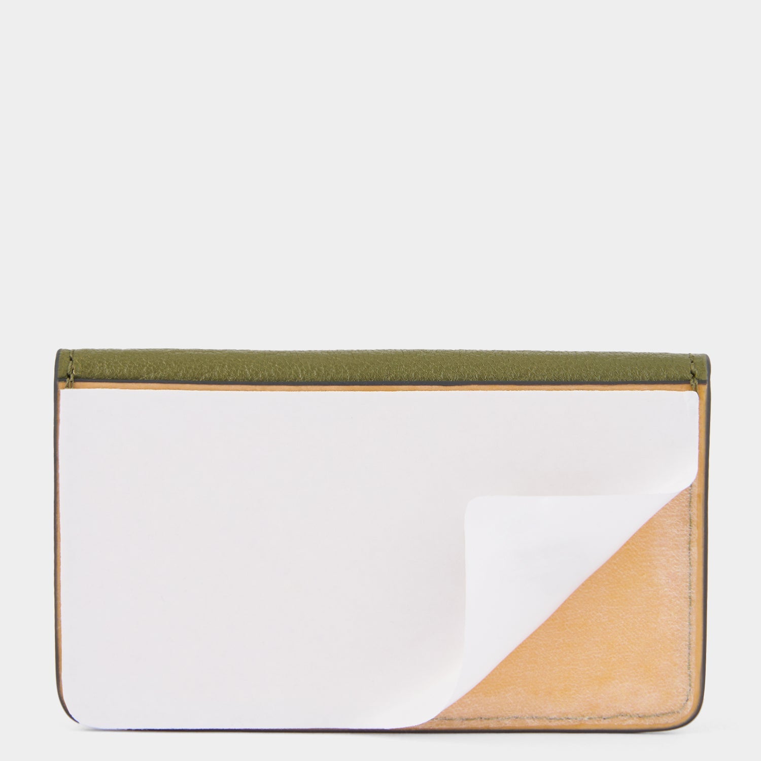 Envelope Purse Phone Sticker -

          
            Capra Leather in Light Olive -
          

          Anya Hindmarch US
