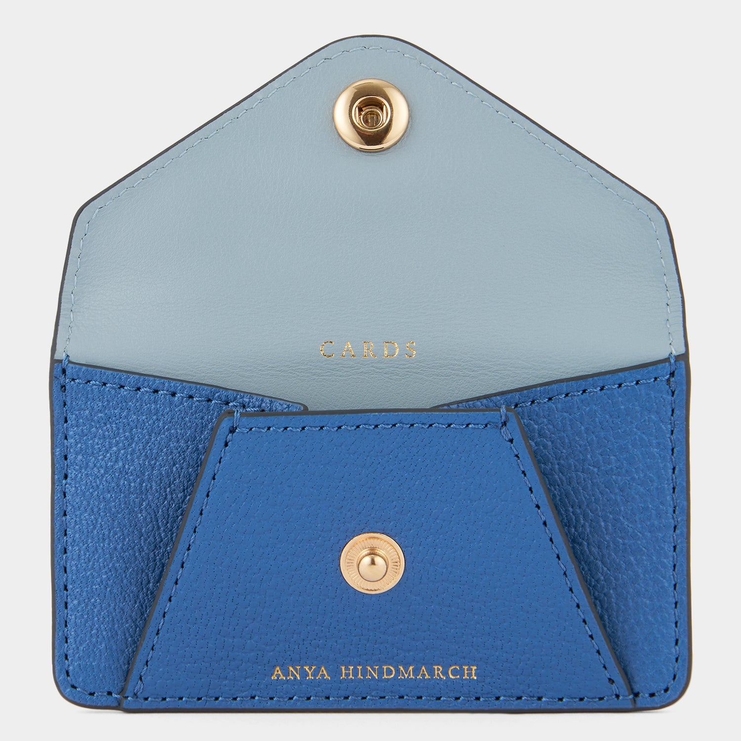 Envelope Purse Phone Sticker -

          
            Capra Leather in Blueberry -
          

          Anya Hindmarch US
