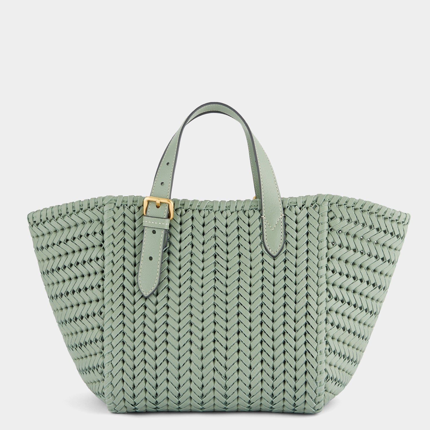 Neeson Small Square Tote -

          
            Capra Leather in Moss -
          

          Anya Hindmarch US
