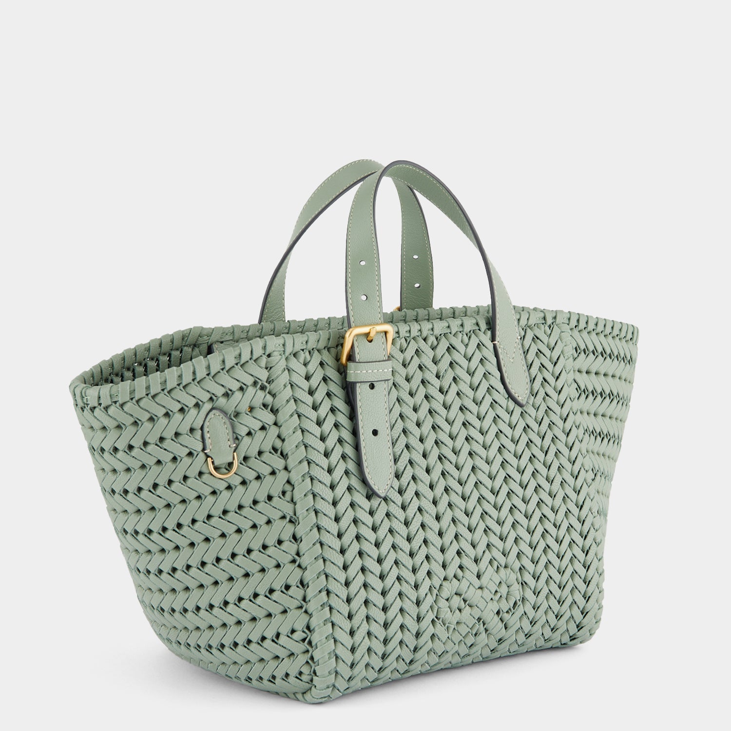 Neeson Small Square Tote -

          
            Capra Leather in Moss -
          

          Anya Hindmarch US
