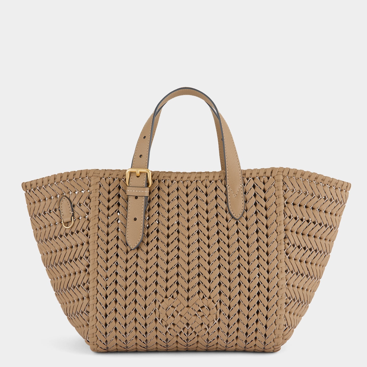 Neeson Small Square Tote -

          
            Capra Leather in Sand -
          

          Anya Hindmarch US
