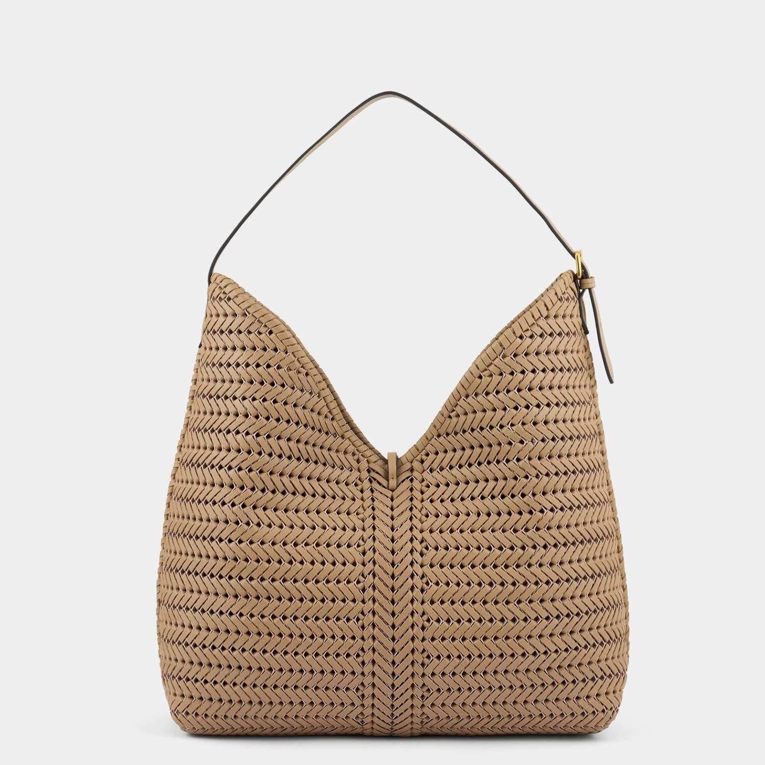 Neeson Tassel Hobo Bag -

          
            Capra Leather in Sand -
          

          Anya Hindmarch US
