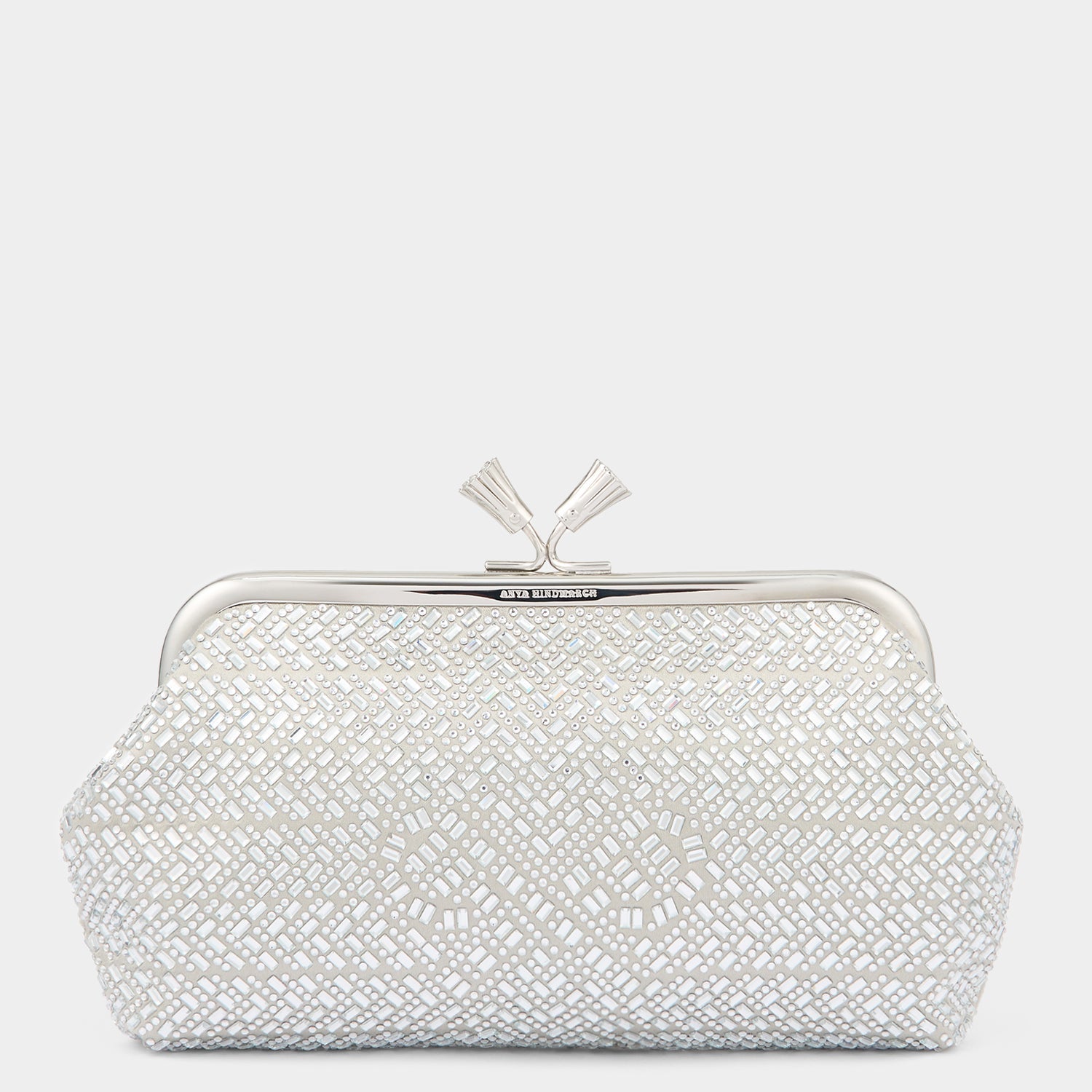 Maud Neeson Crystal Tassel Clutch -

          
            Crystals in Silver -
          

          Anya Hindmarch US
