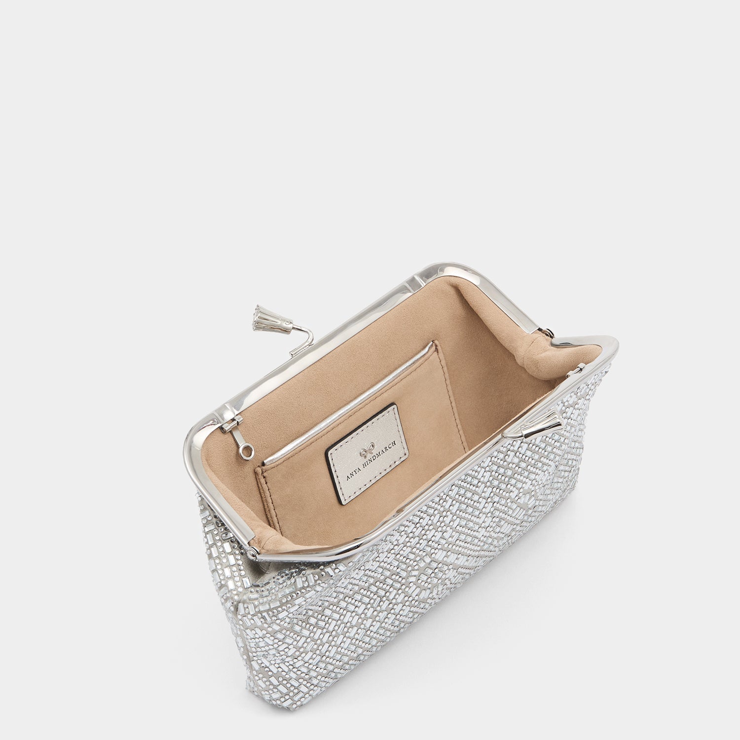 Maud Neeson Crystal Tassel Clutch -

          
            Crystals in Silver -
          

          Anya Hindmarch US
