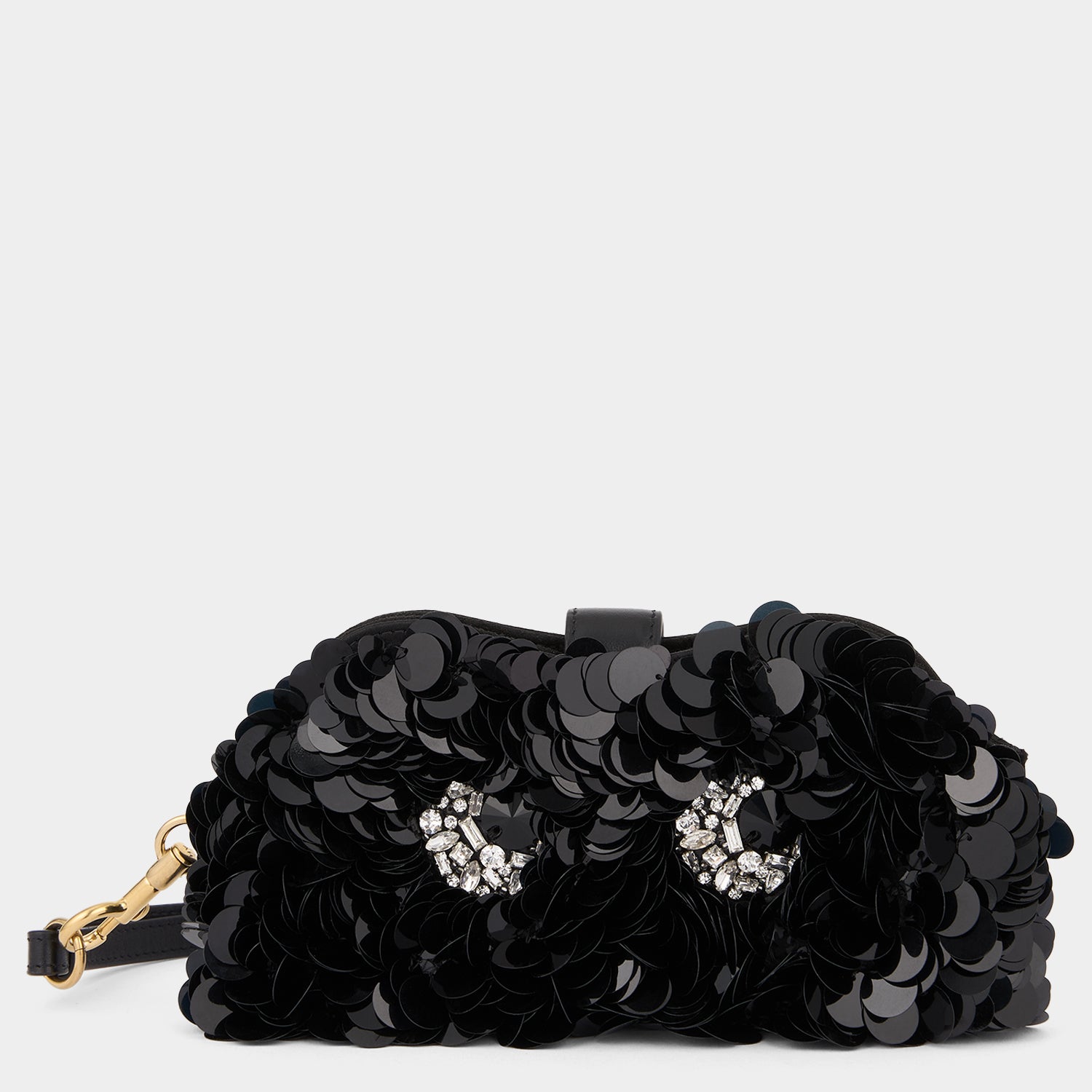 Eyes Embellished Glasses Pouch -

          
            Sequins in Black -
          

          Anya Hindmarch US
