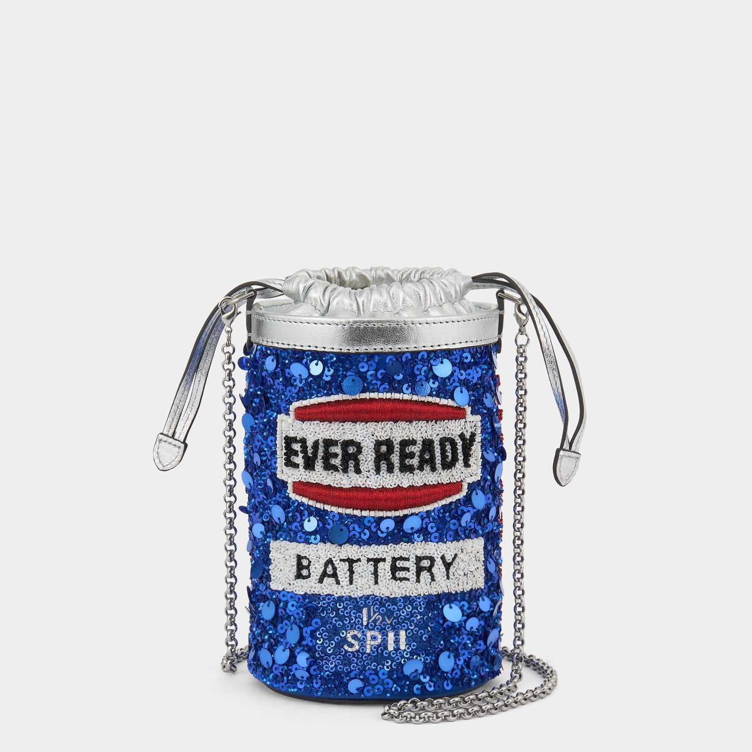 Anya Brands Ever Ready Mini Bucket Bag -

          
            Sequins in Blueberry -
          

          Anya Hindmarch US
