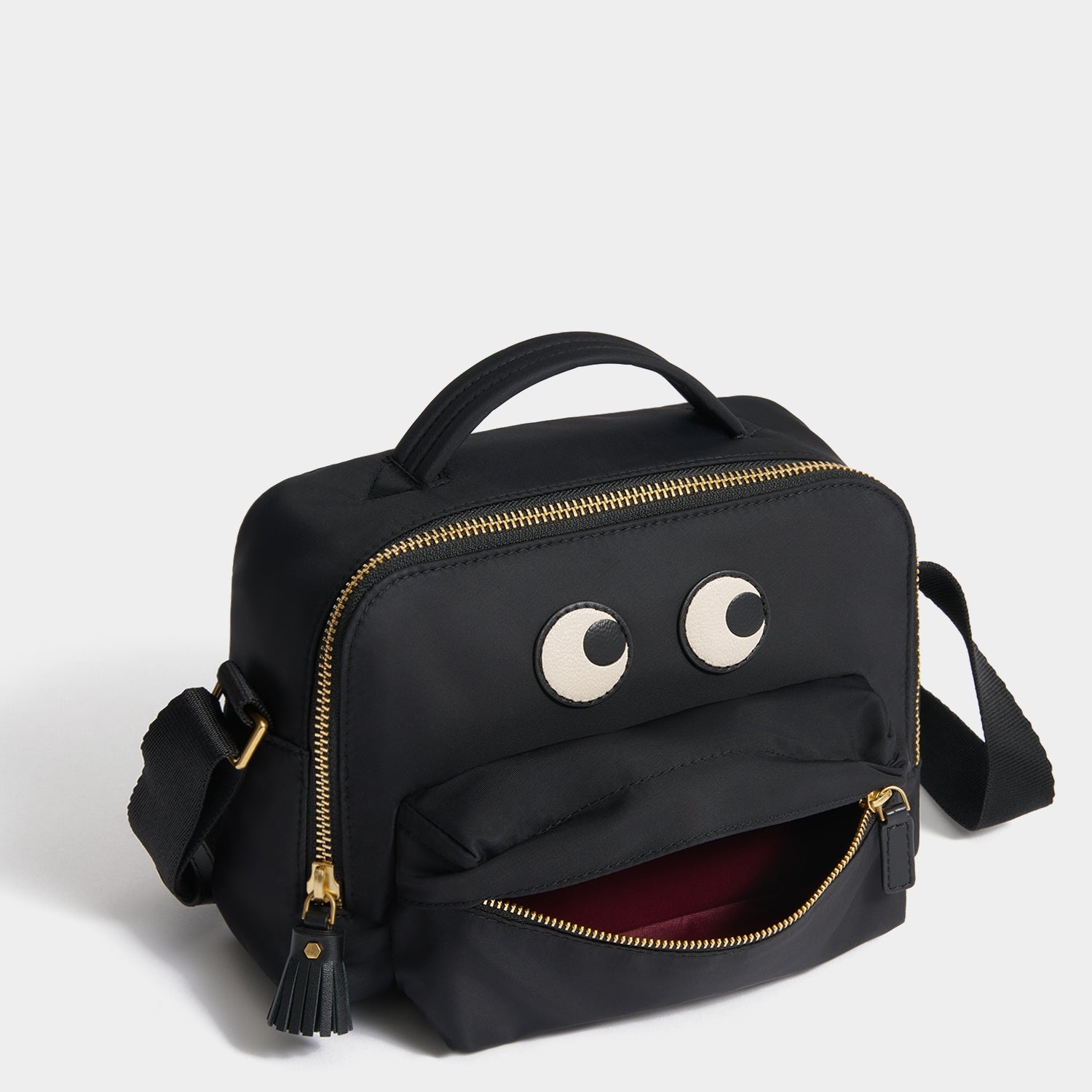 Eyes Cross-body -

          
            Regenerated ECONYL® in Black -
          

          Anya Hindmarch US
