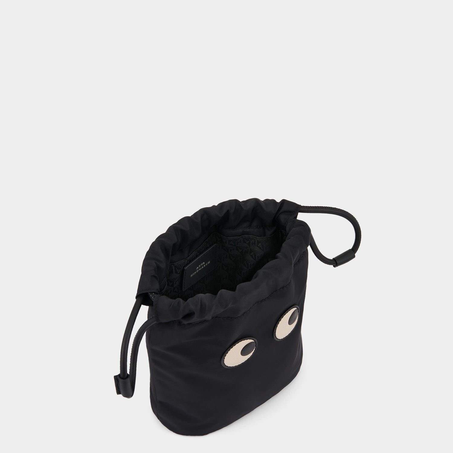 Eyes Drawstring Pouch -

          
            Regenerated ECONYL® in Black -
          

          Anya Hindmarch US
