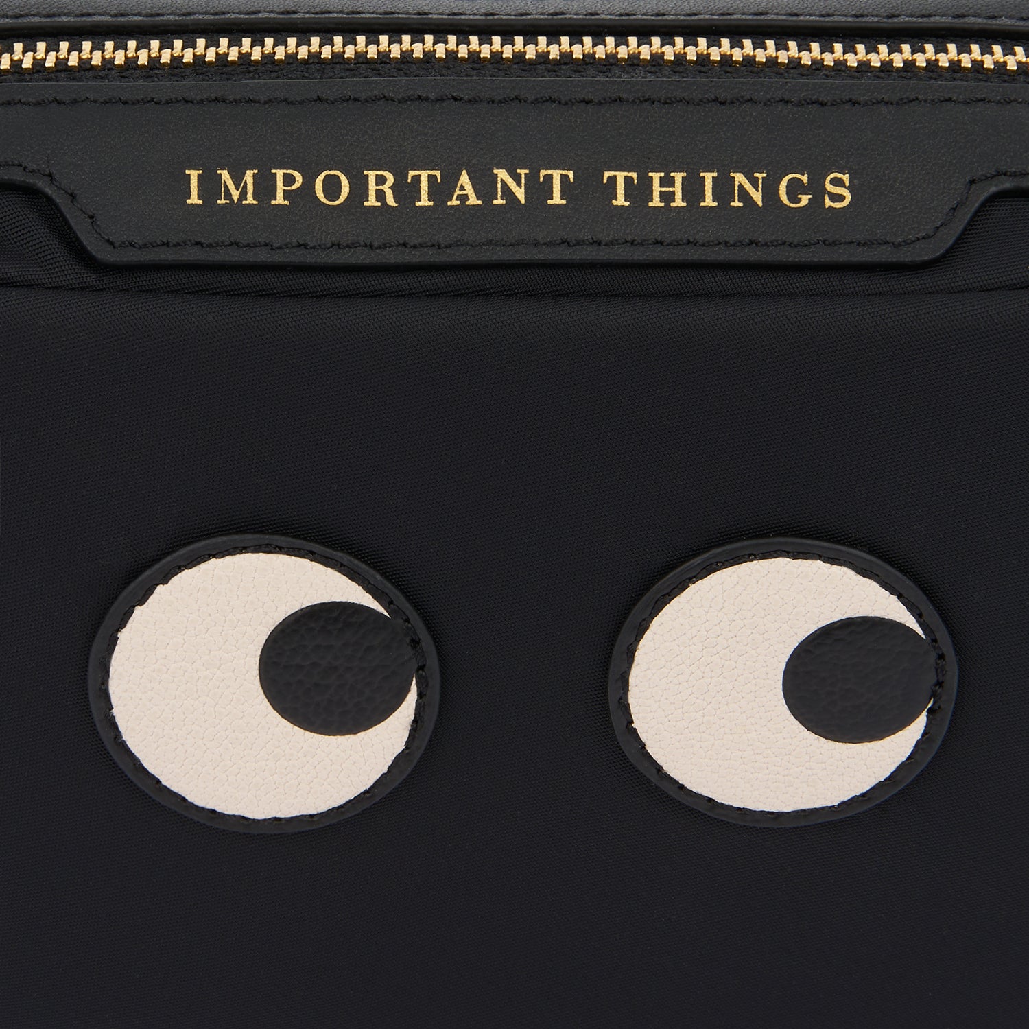 Eyes important Things Pouch -

          
            Regenerated ECONYL® in Black -
          

          Anya Hindmarch US
